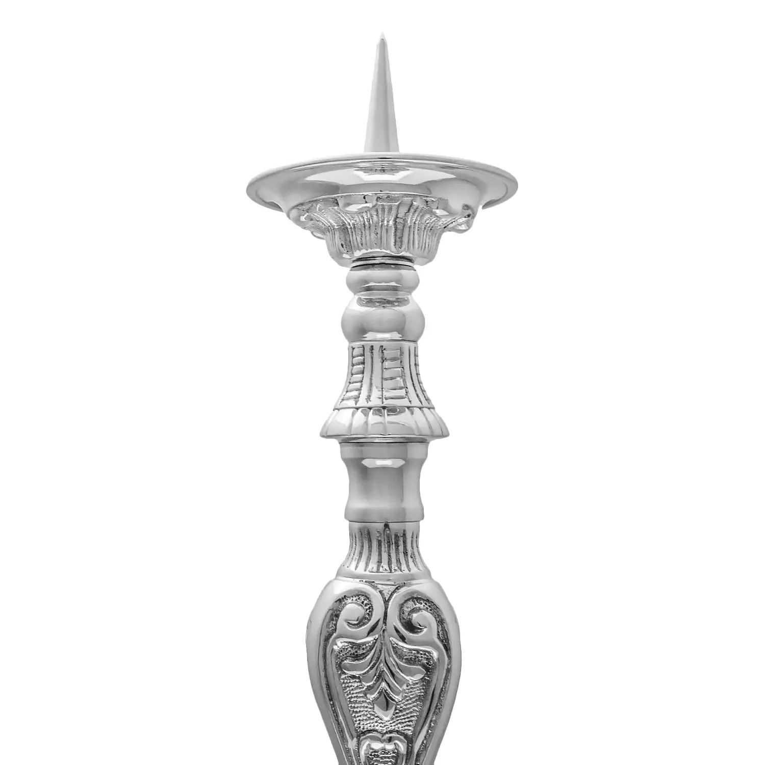Candelabro de latón niquelado – 60 cm