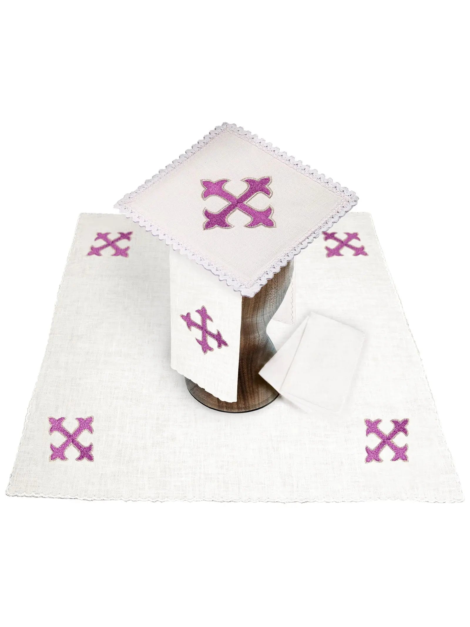 Linen chalice linen embroidered Cross