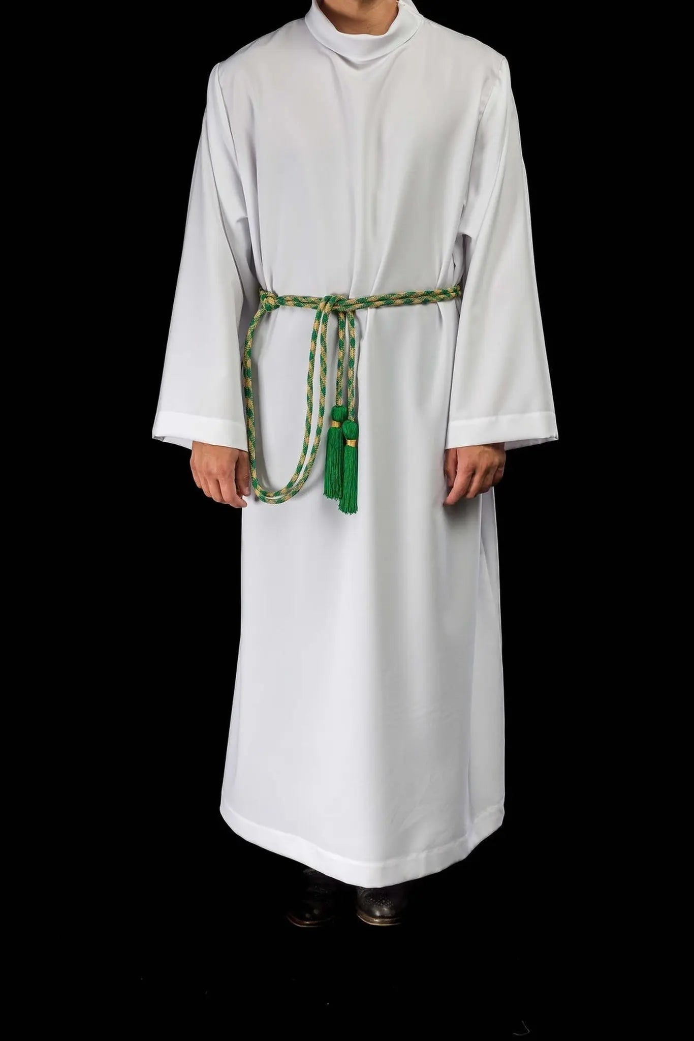 Premium Green-Gold Liturgical Cincture