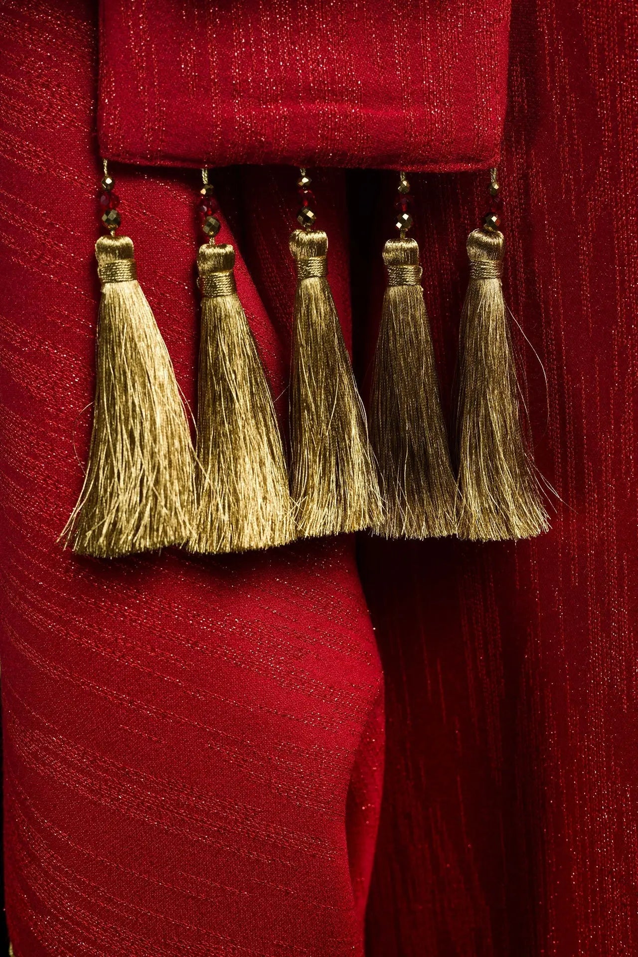 Casulla hecha a mano con piedras naturales hecha a mano 7015 rojo