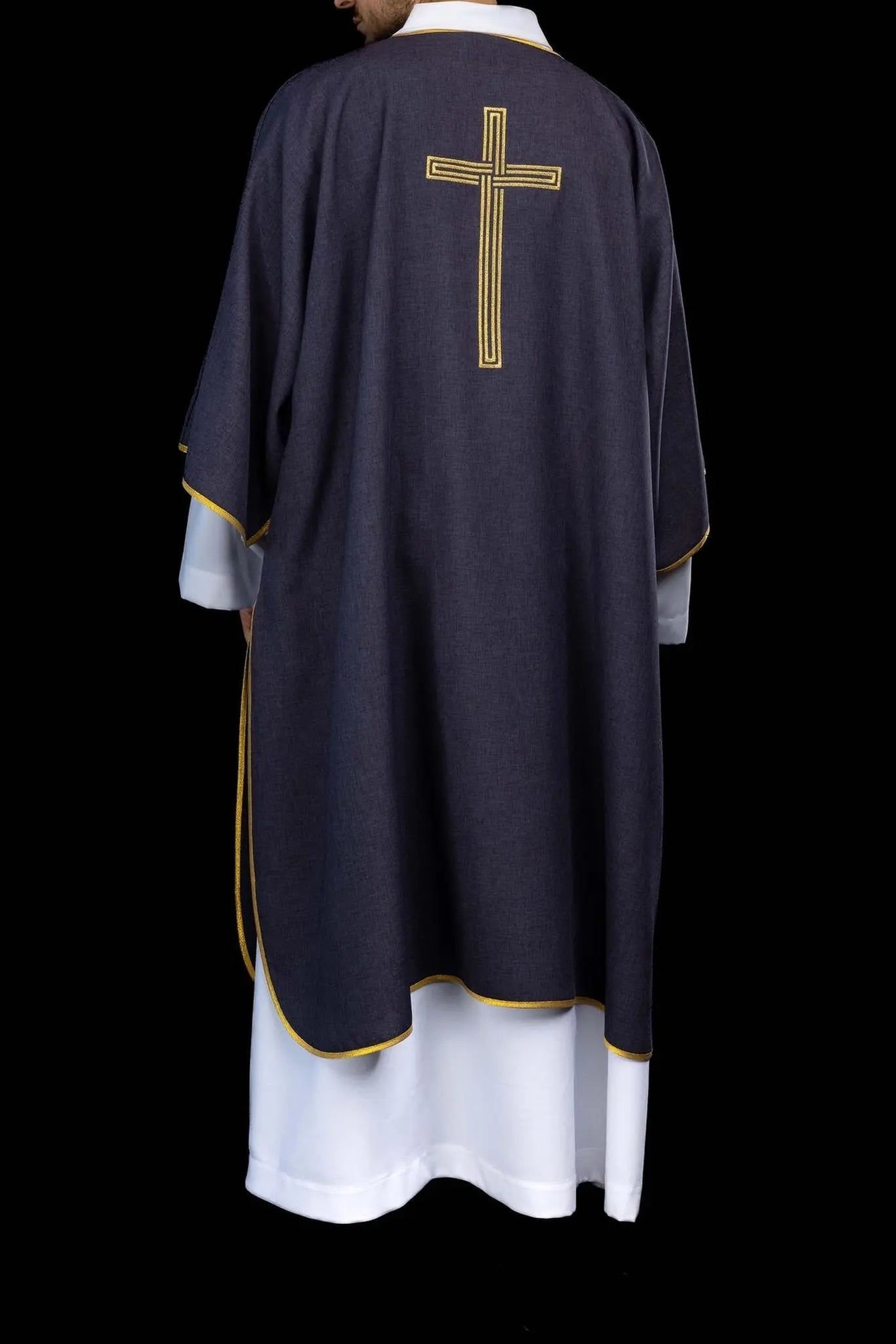 Purple Dalmatic with Gold Cross Embroidery