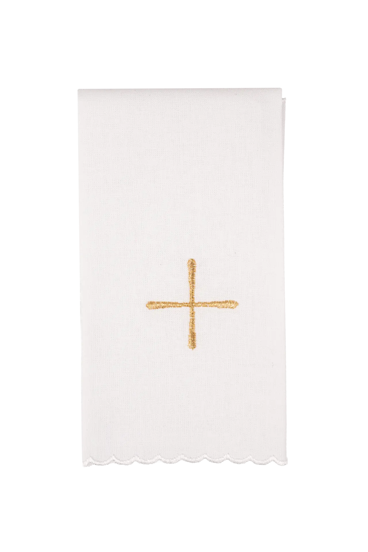 Embroidered chalice linens set purple velvet
