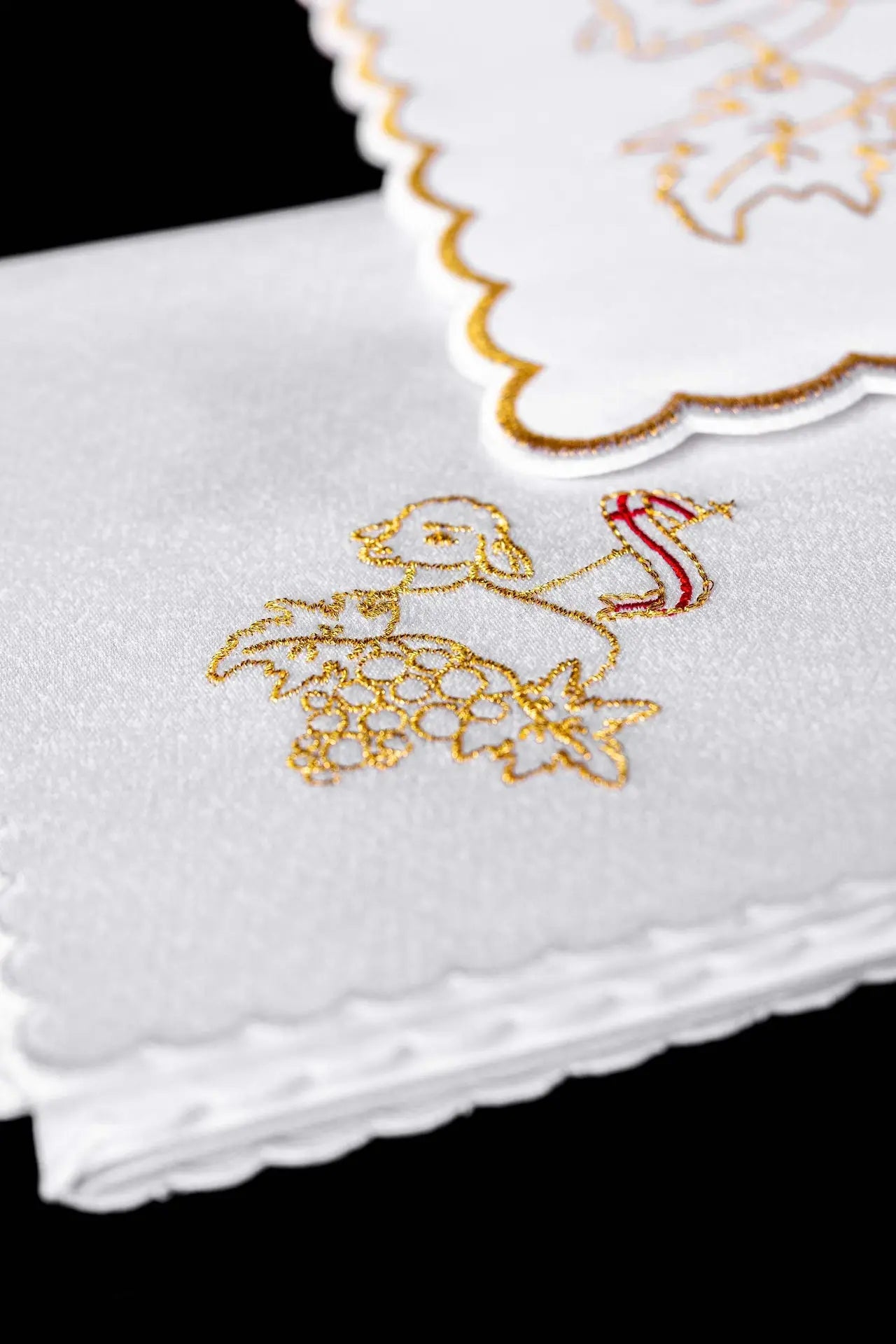 Embroidered chalice linen Easter Lamb