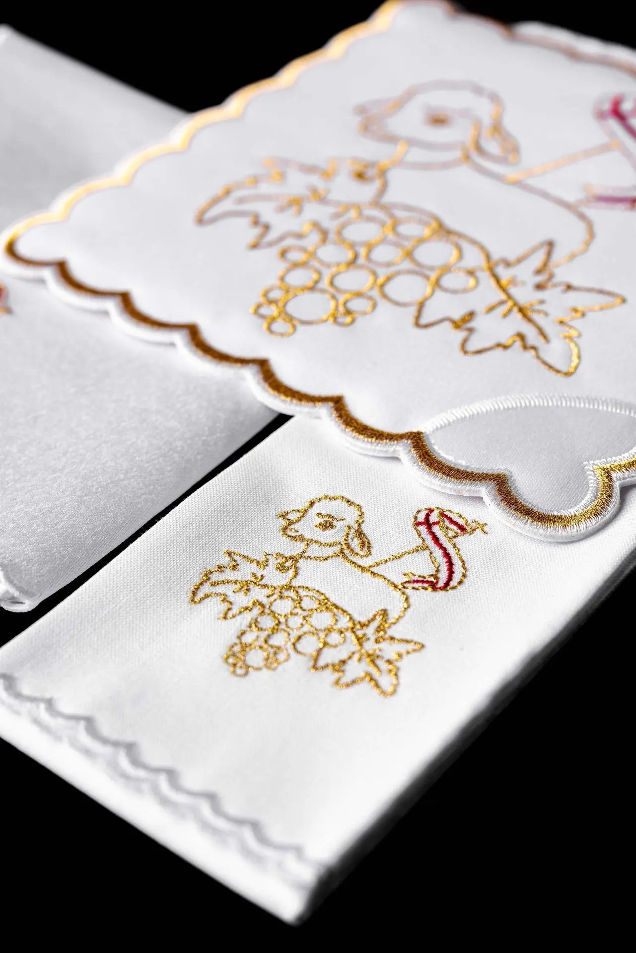 Embroidered chalice linen Easter Lamb