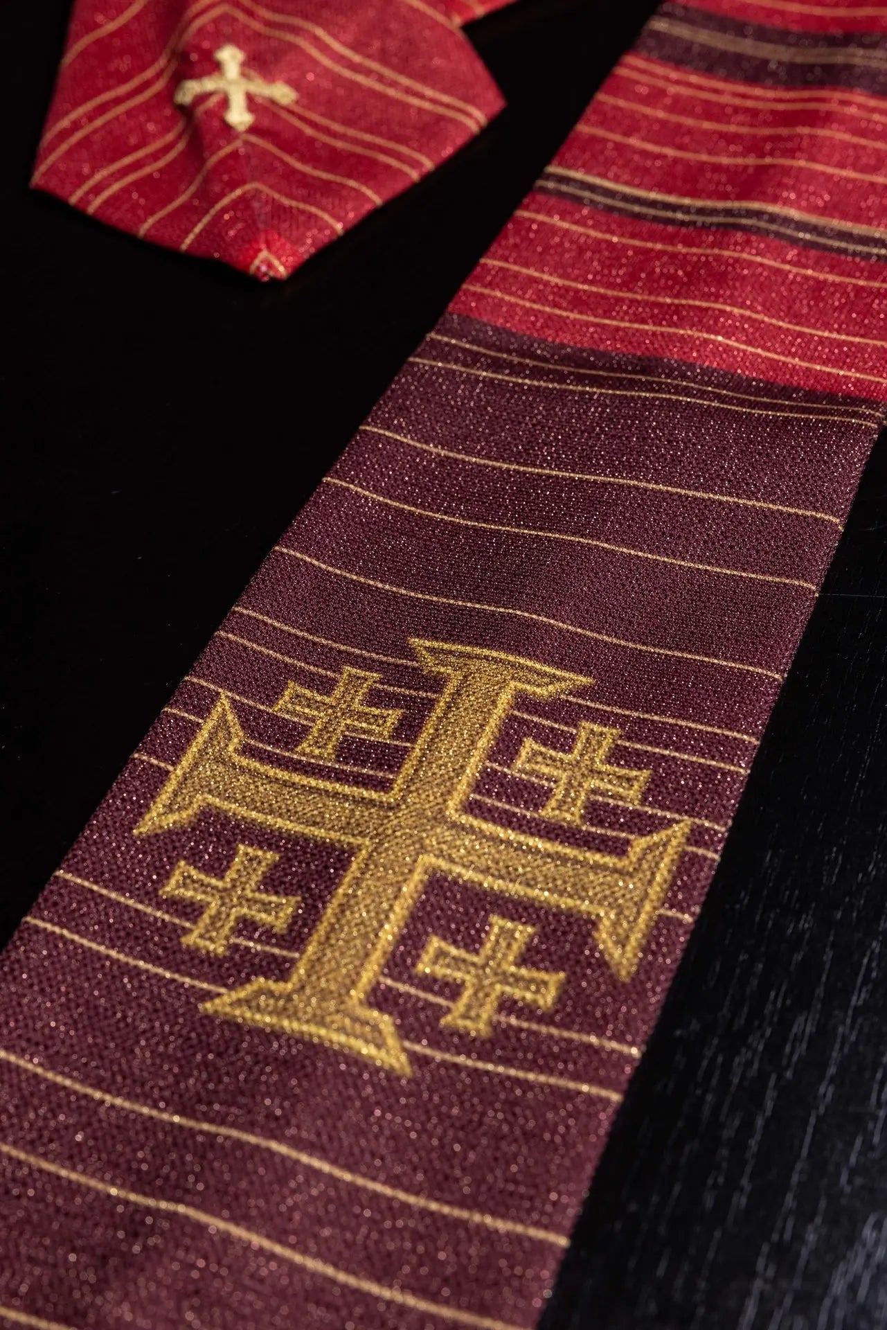 Printed Chasuble with Jerusalem Cross Red