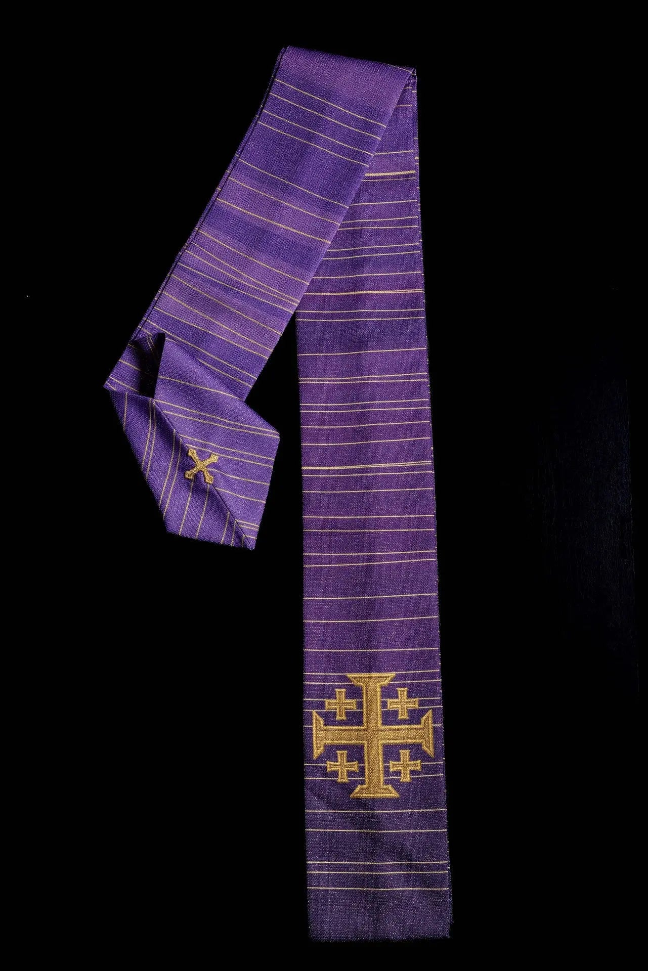 Printed Chasuble with Jerusalem Cross Purple