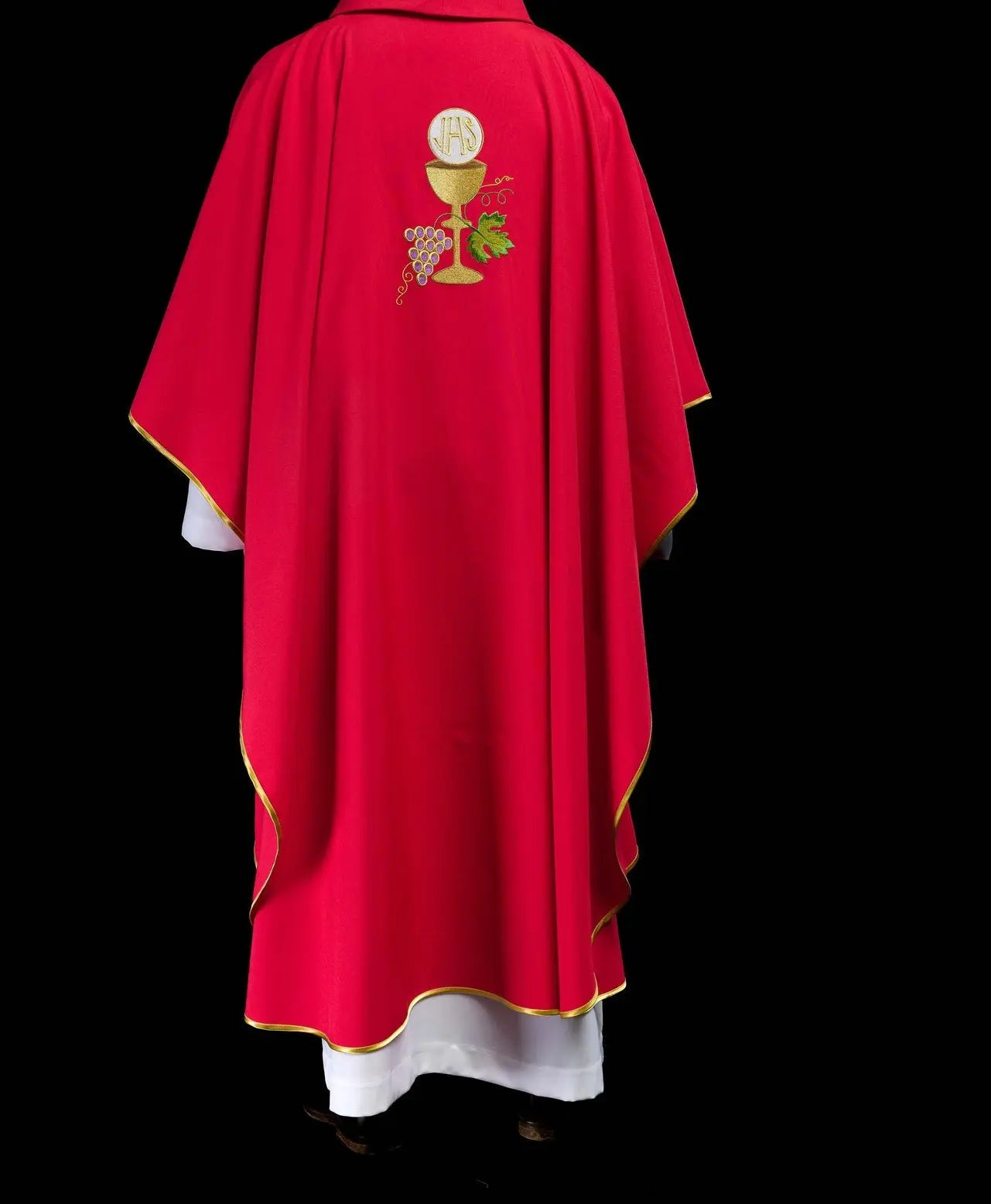 Chasuble chalice Cross and grapes ecru