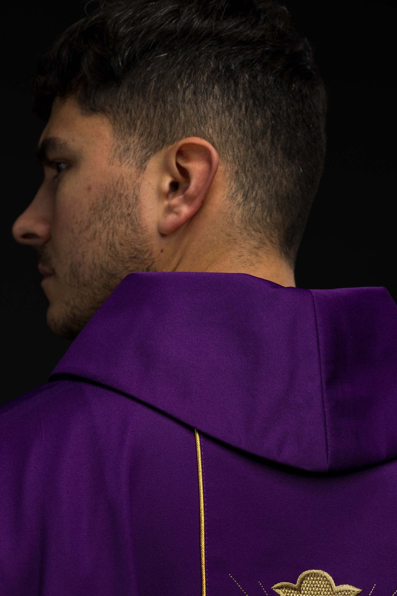 Ornat Krzyż i kłosy w kolorze Fioletowy - ORNATY.PL