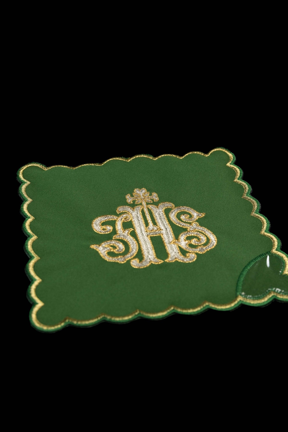 Juego de Palias con símbolo IHS bordado en cuatro colores litúrgicos