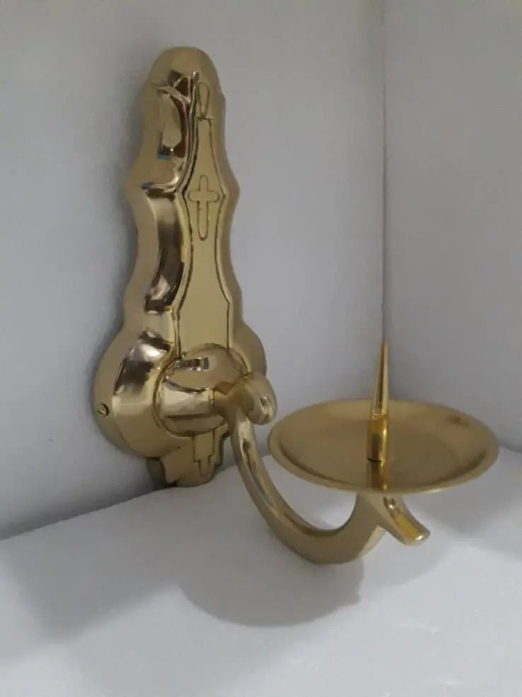Candelabro Zaqueo de Pared de Latón