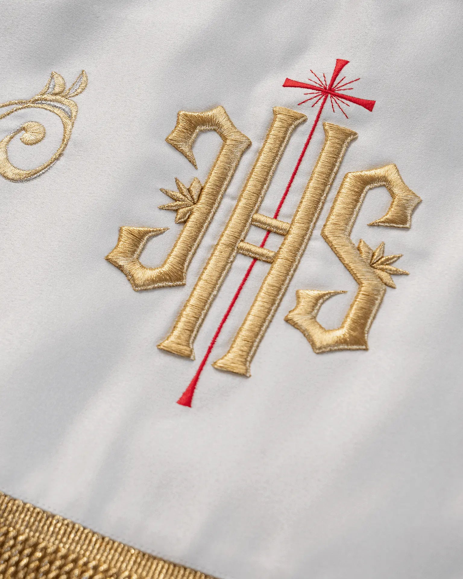 Embroidered baldachin