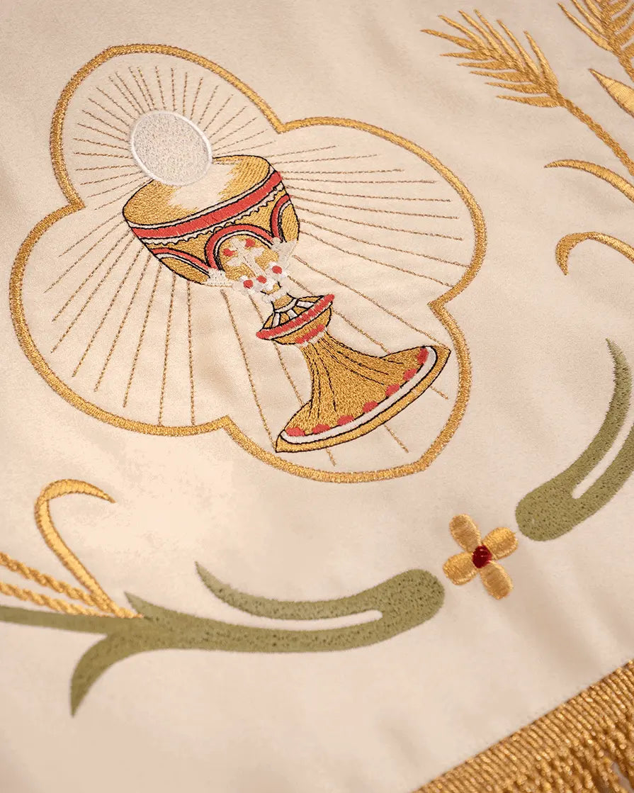 Embroidered baldachin