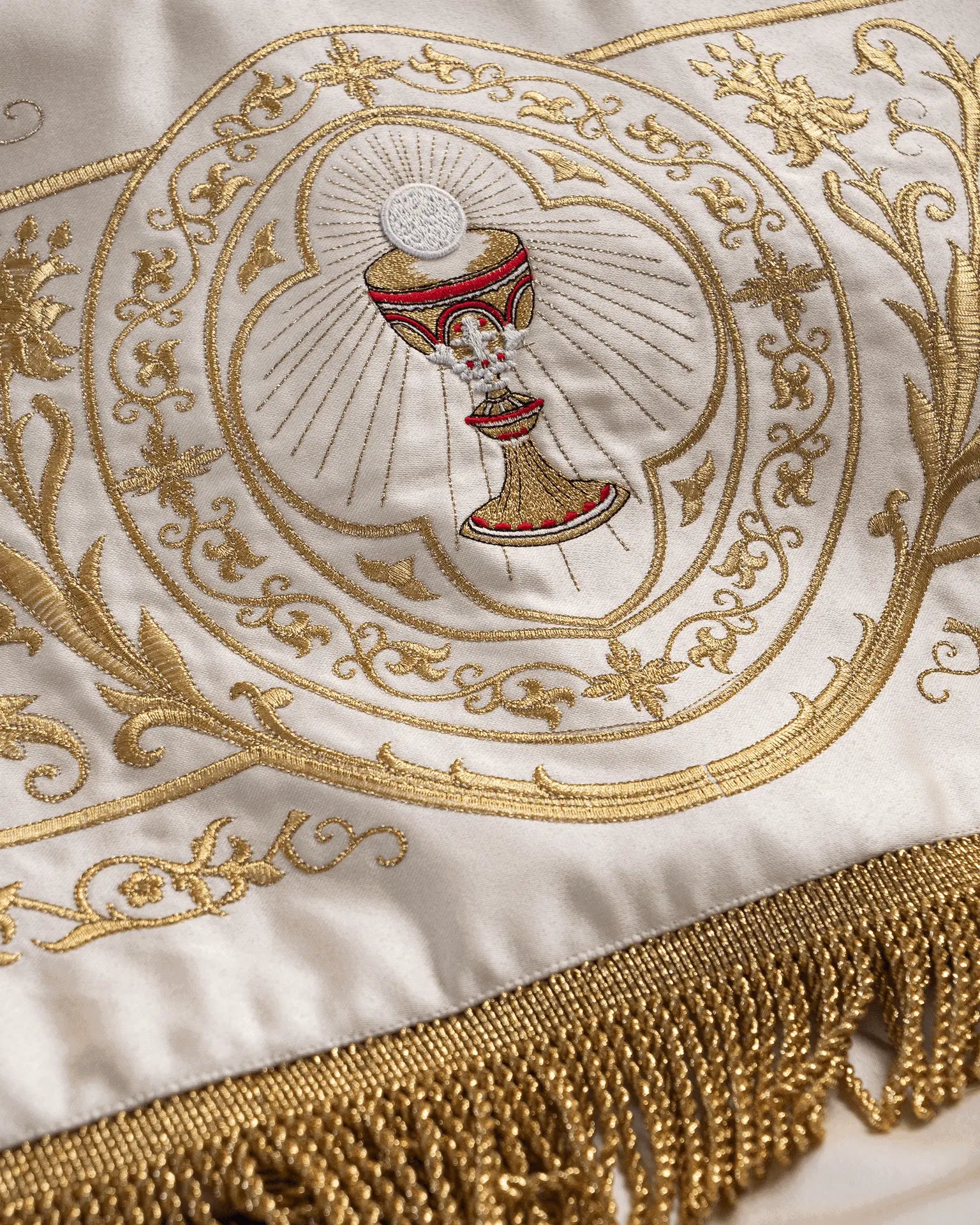 Embroidered baldachin
