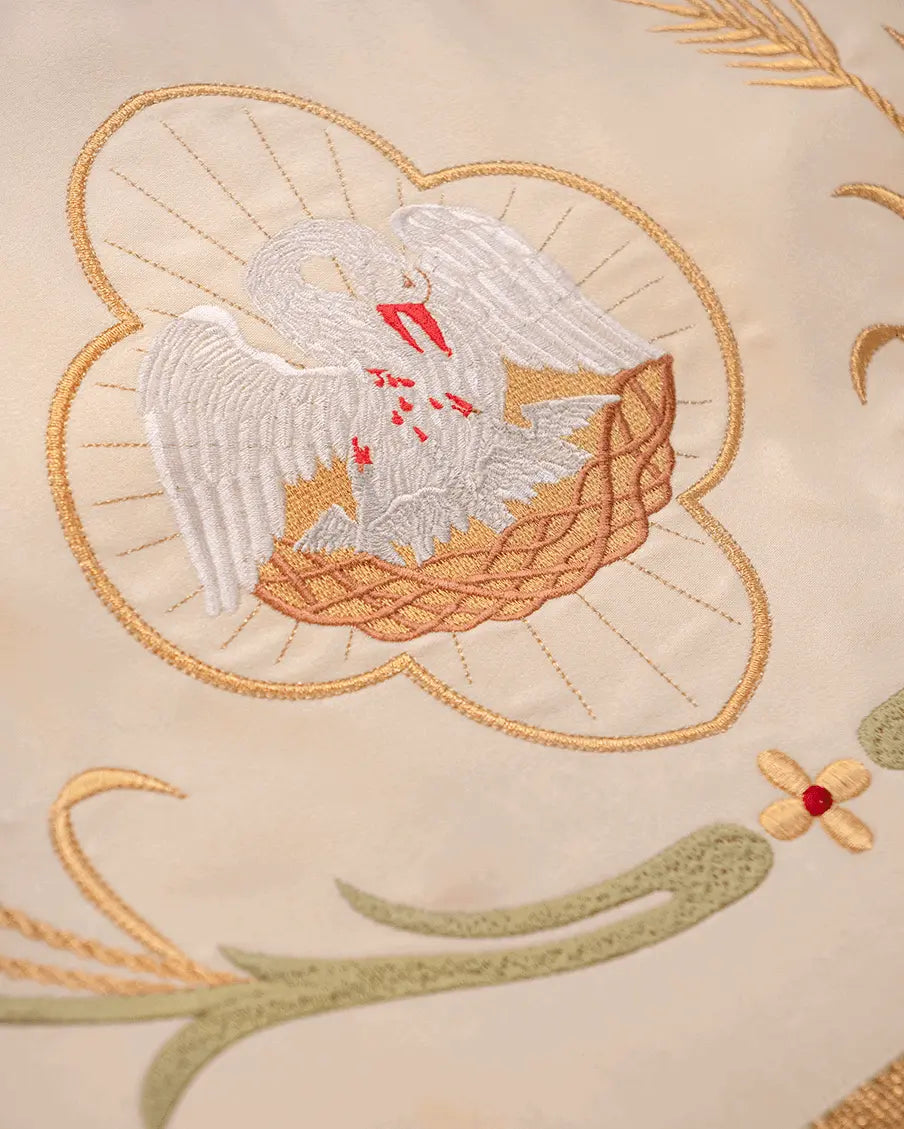 Embroidered baldachin