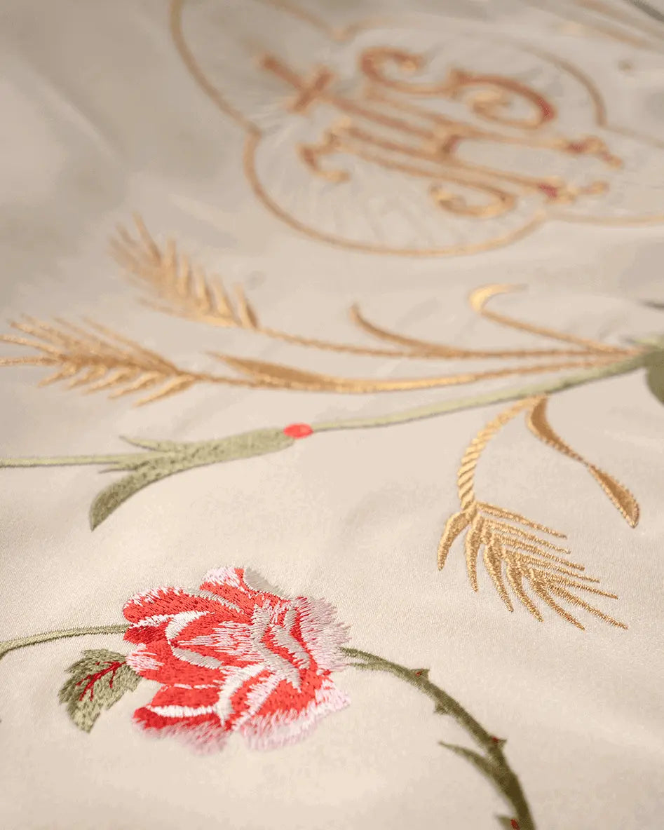 Embroidered baldachin
