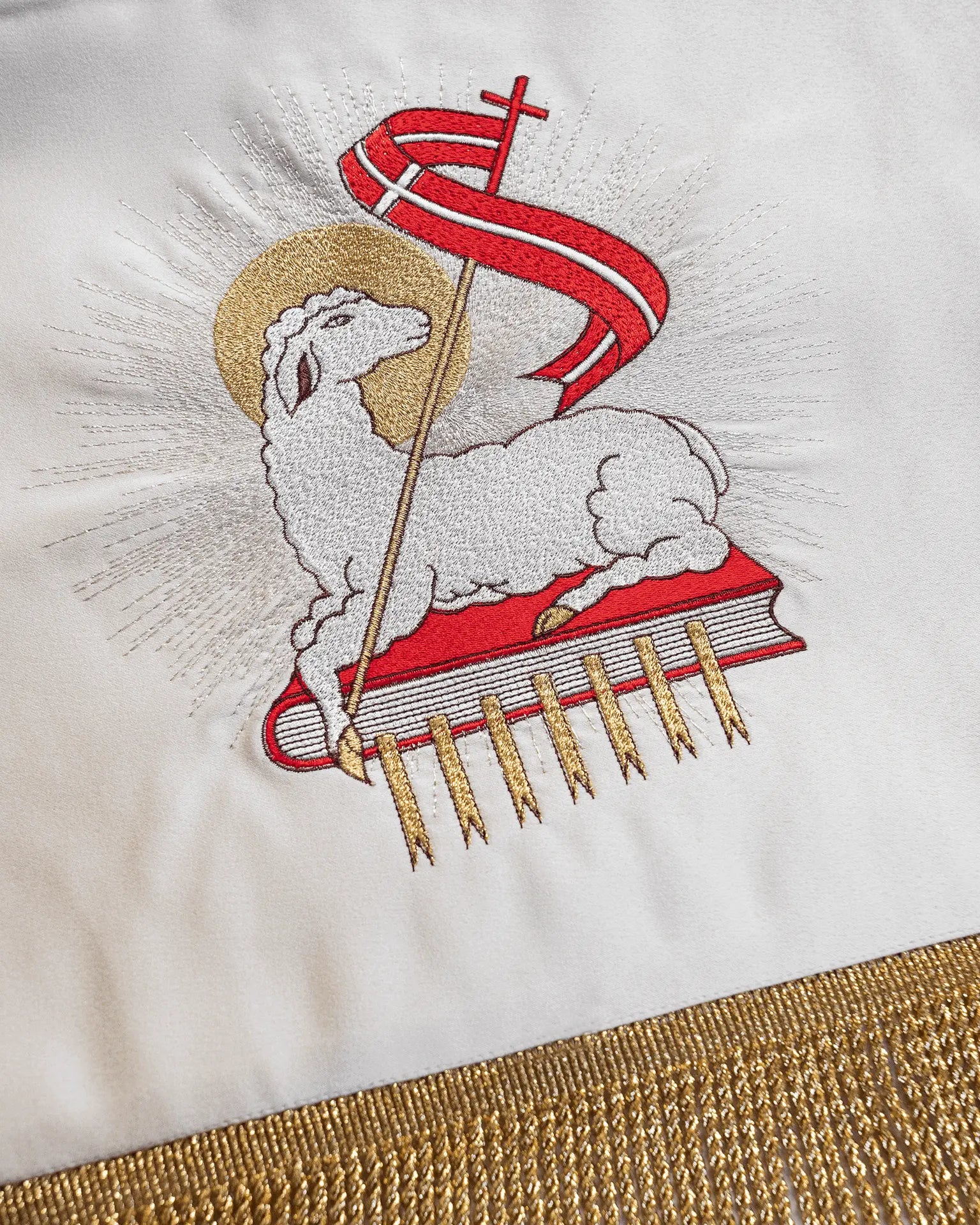 Embroidered baldachin