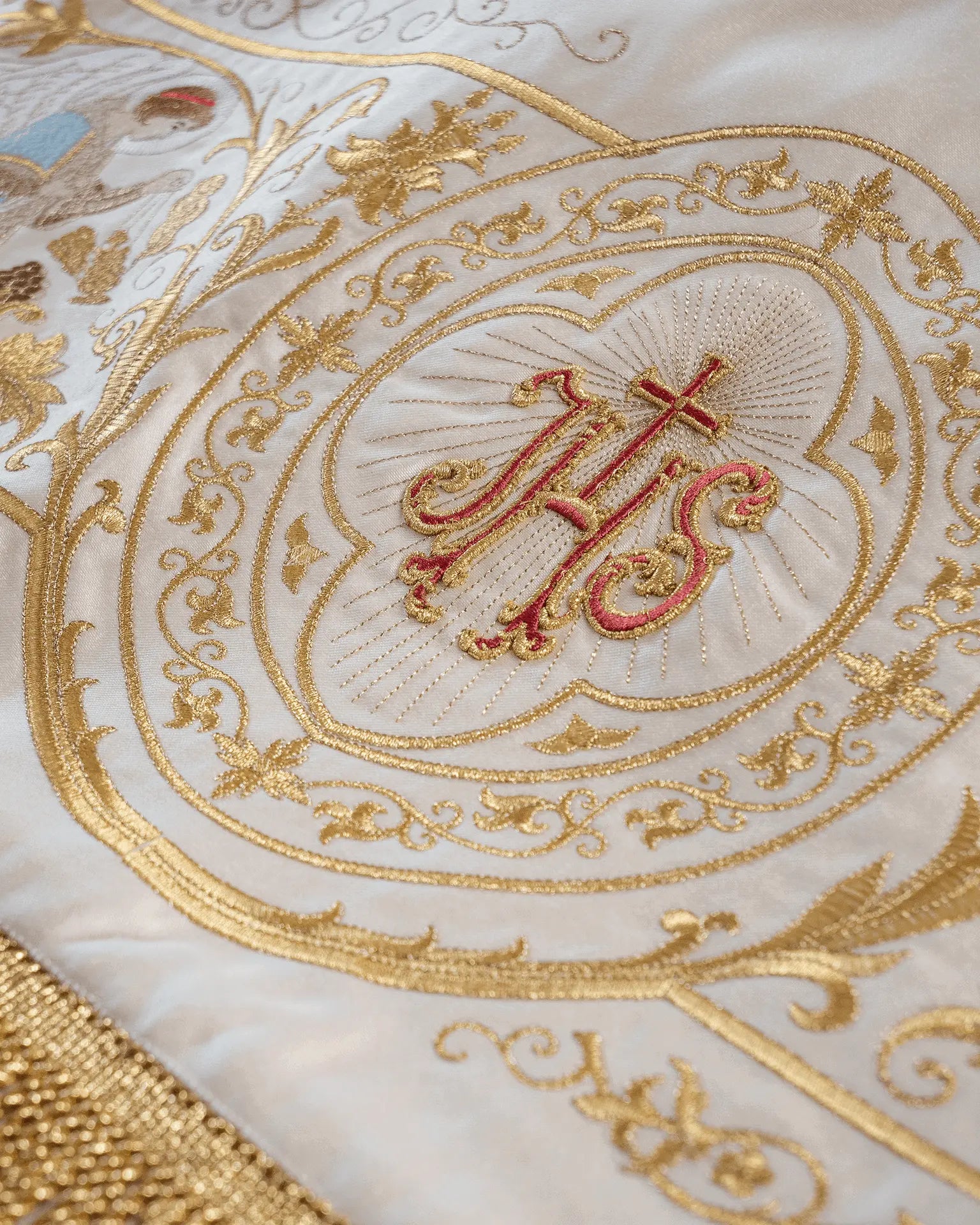 Embroidered baldachin