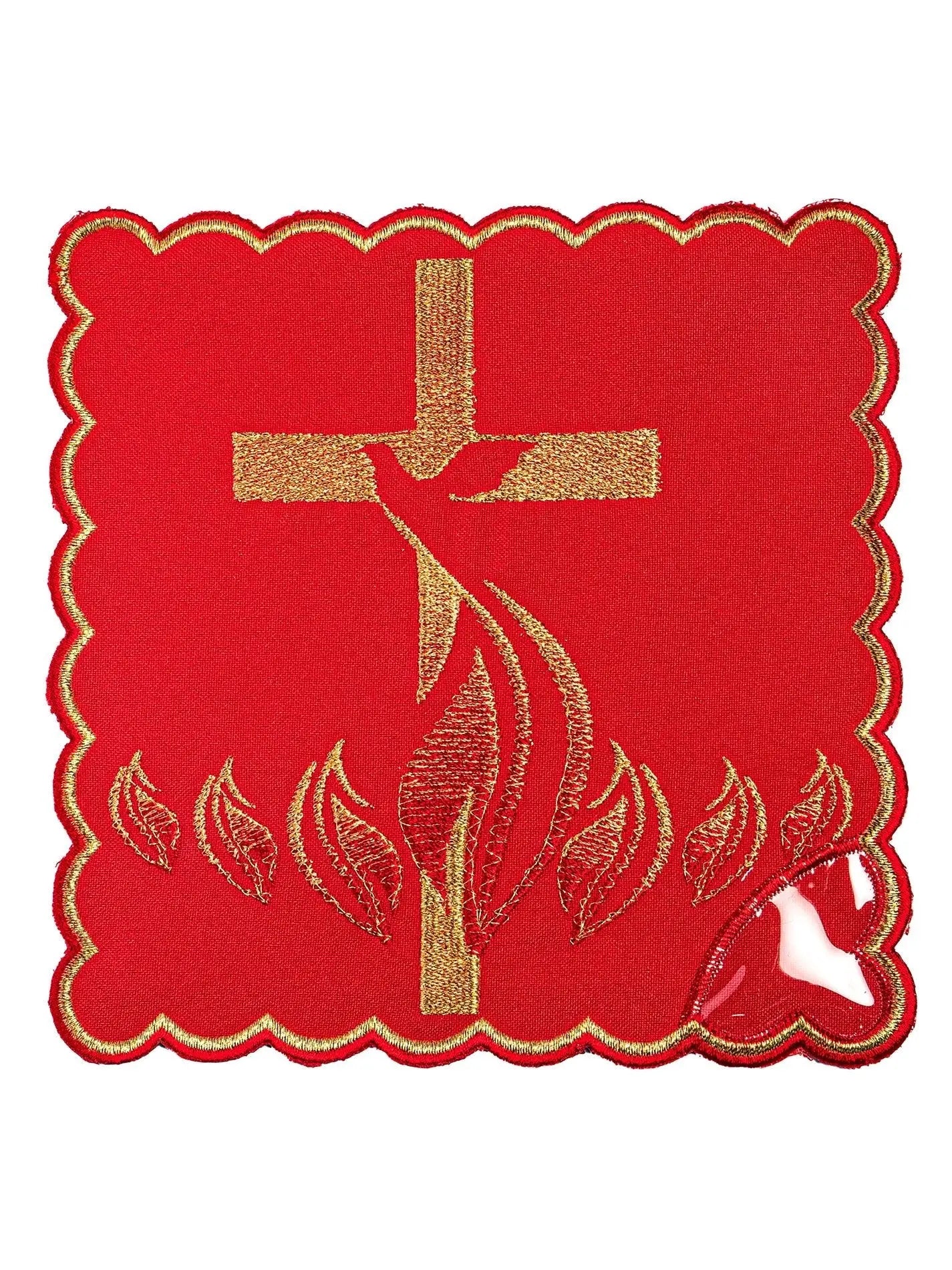 Lino de cáliz bordado del Espíritu Santo