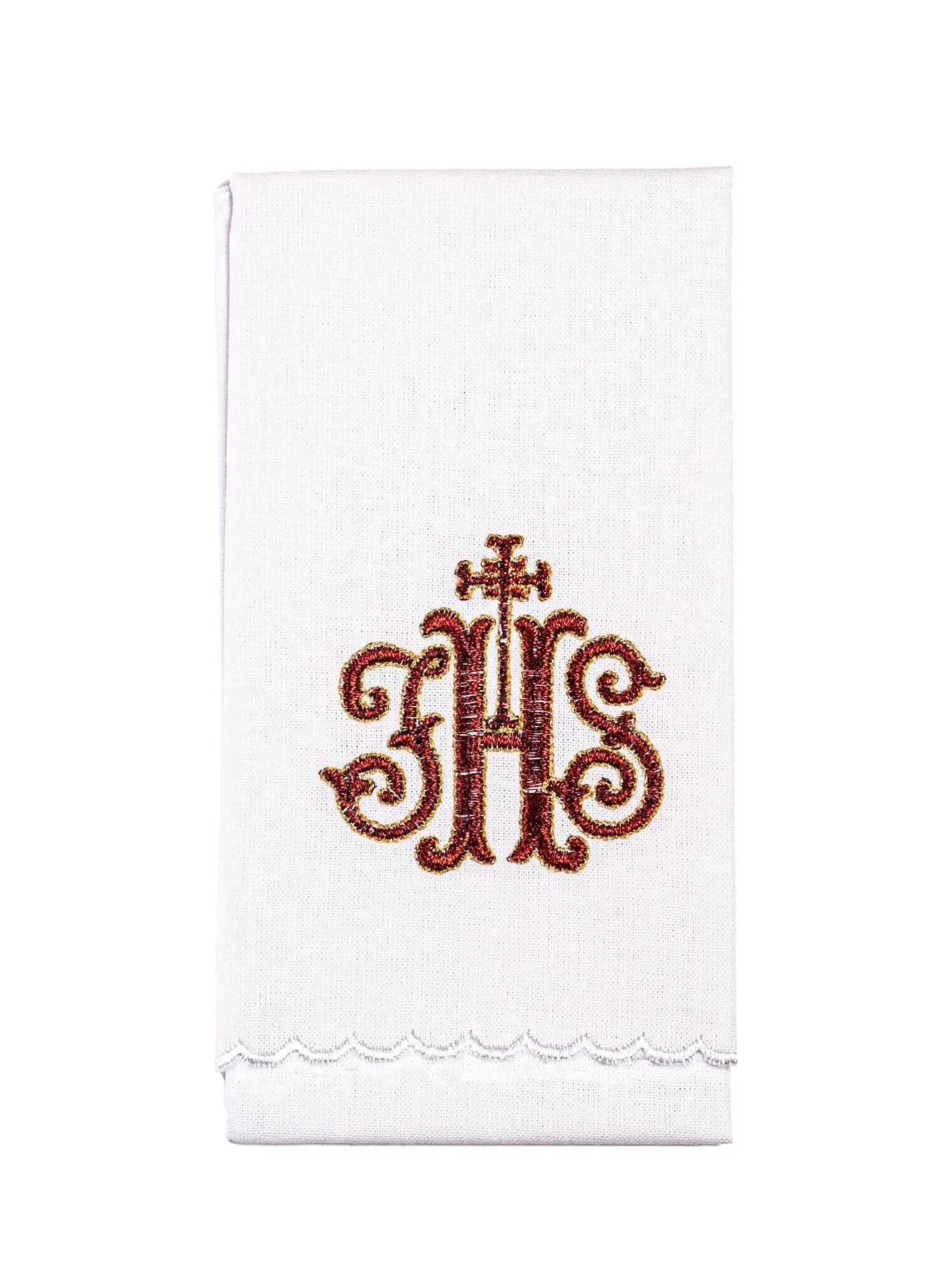 Chalice linen with red embroidery