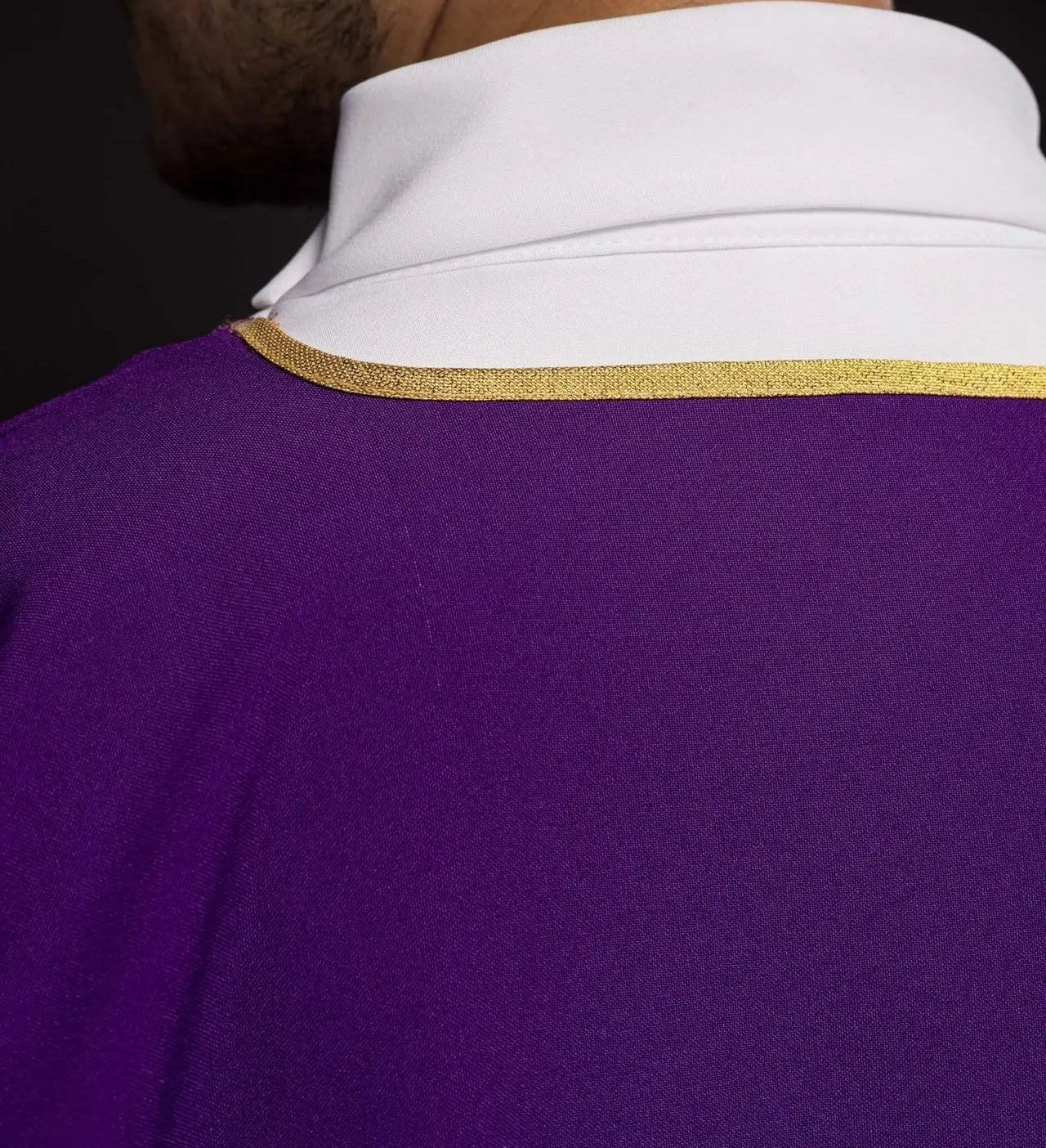 Purple Smooth Dalmatic with Gold Trim