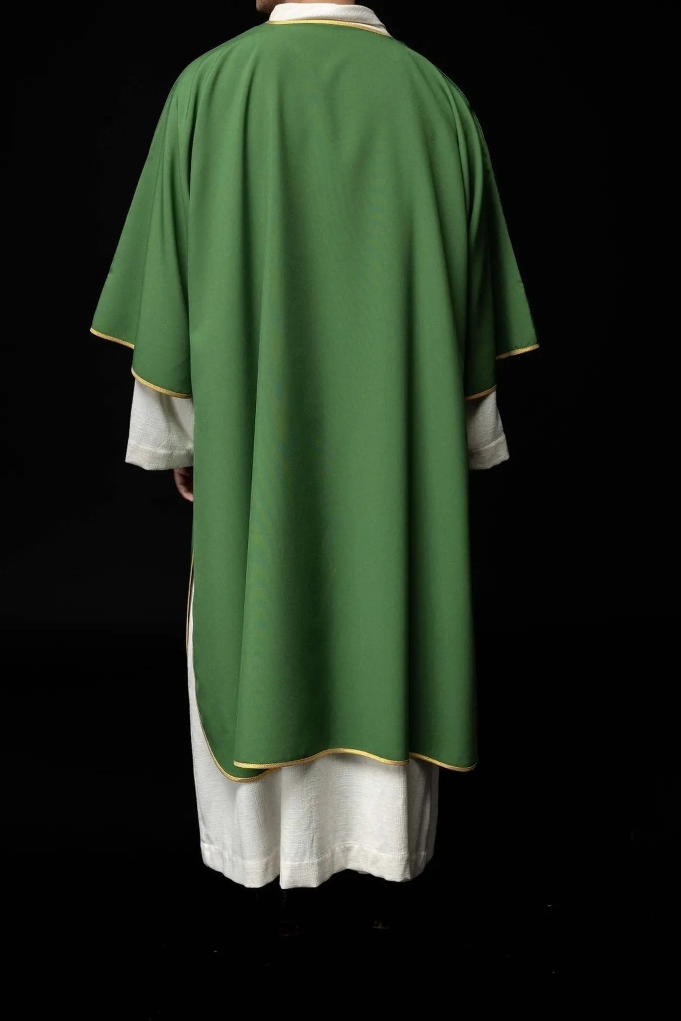 Plain Green Dalmatic with Gold Trim