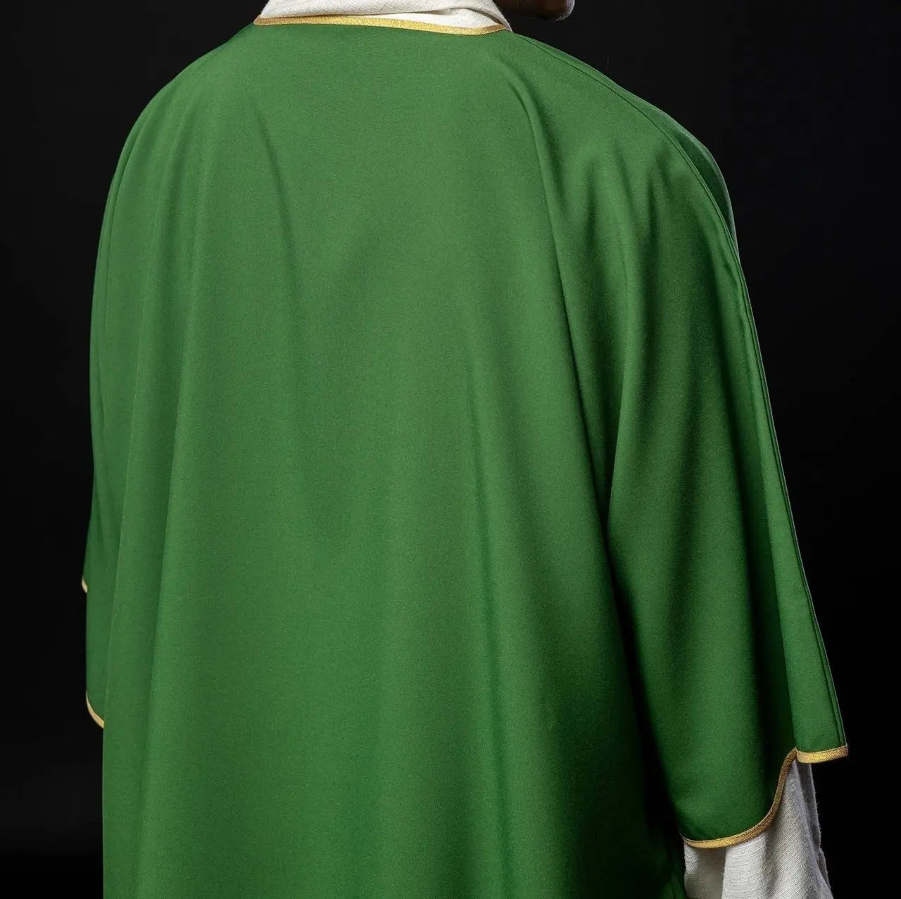 Plain Green Dalmatic with Gold Trim