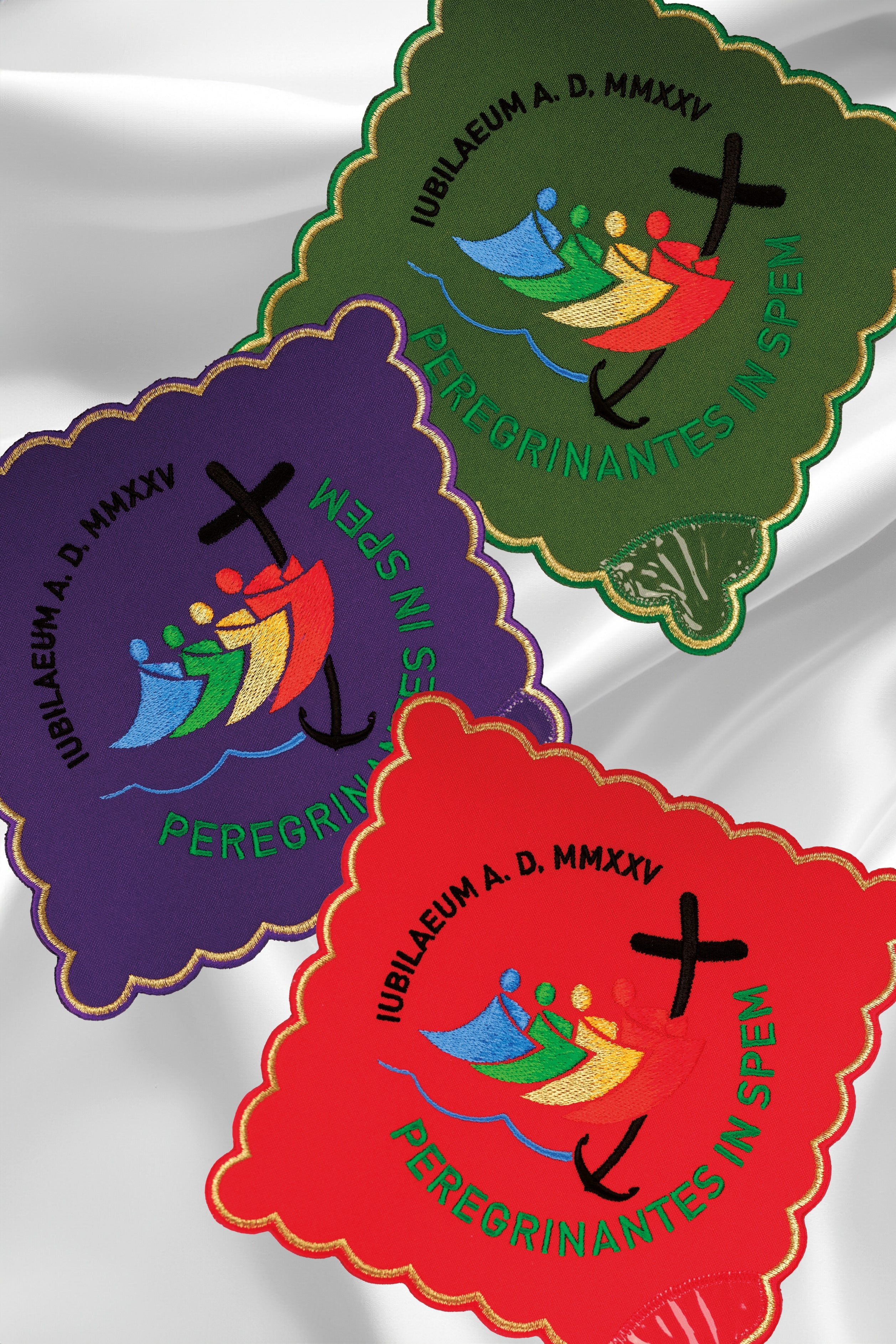 Palka bordada Jubileo Roma 2025