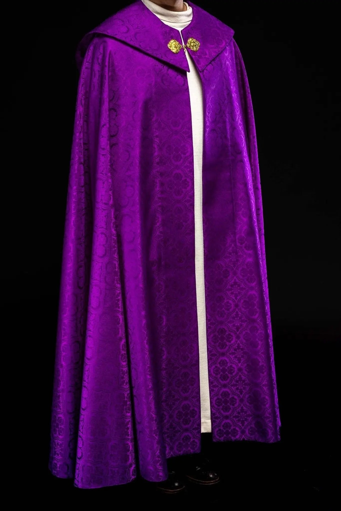 Purple Jacquard Liturgical Cope