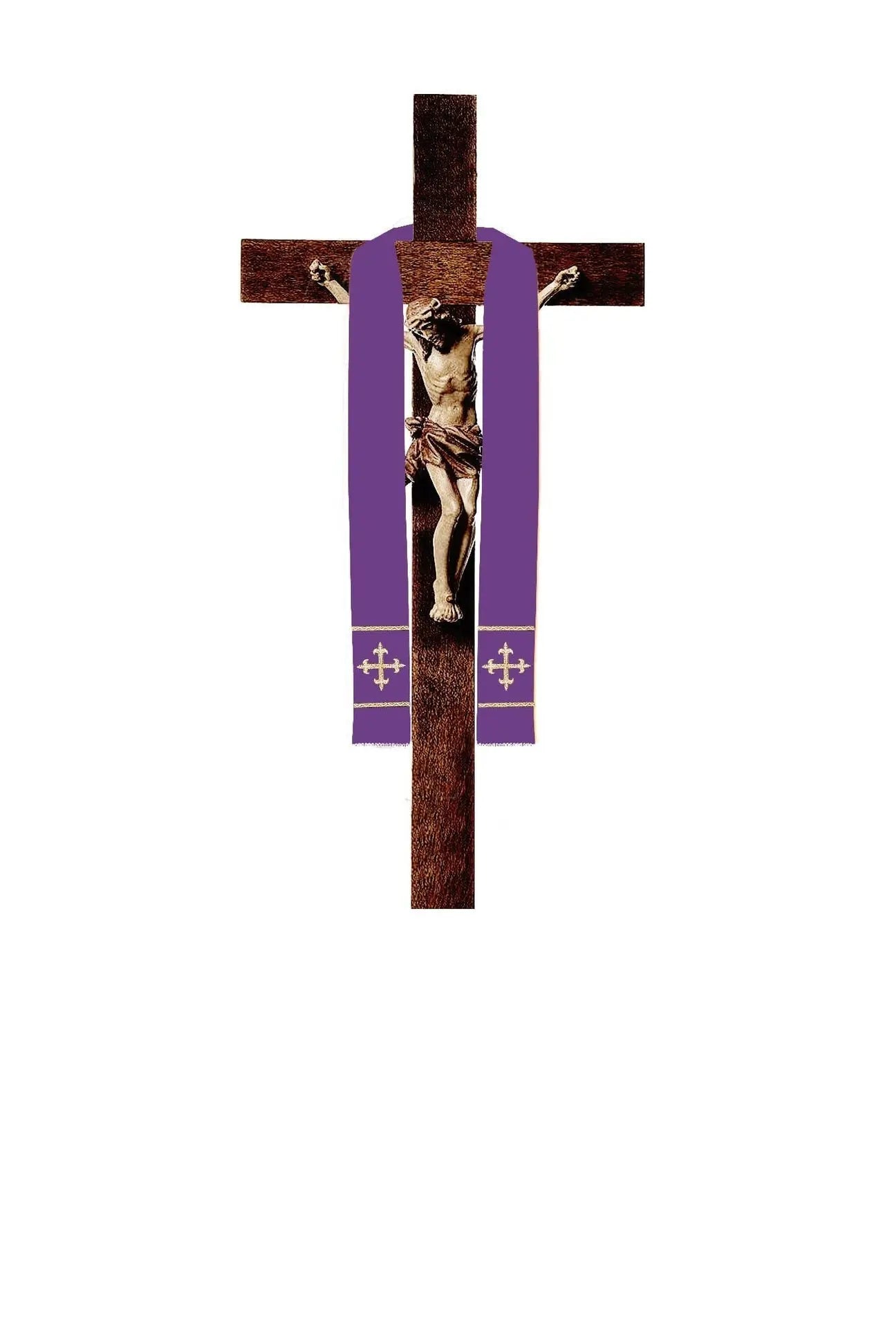 Estola corta para la cruz de Jesús