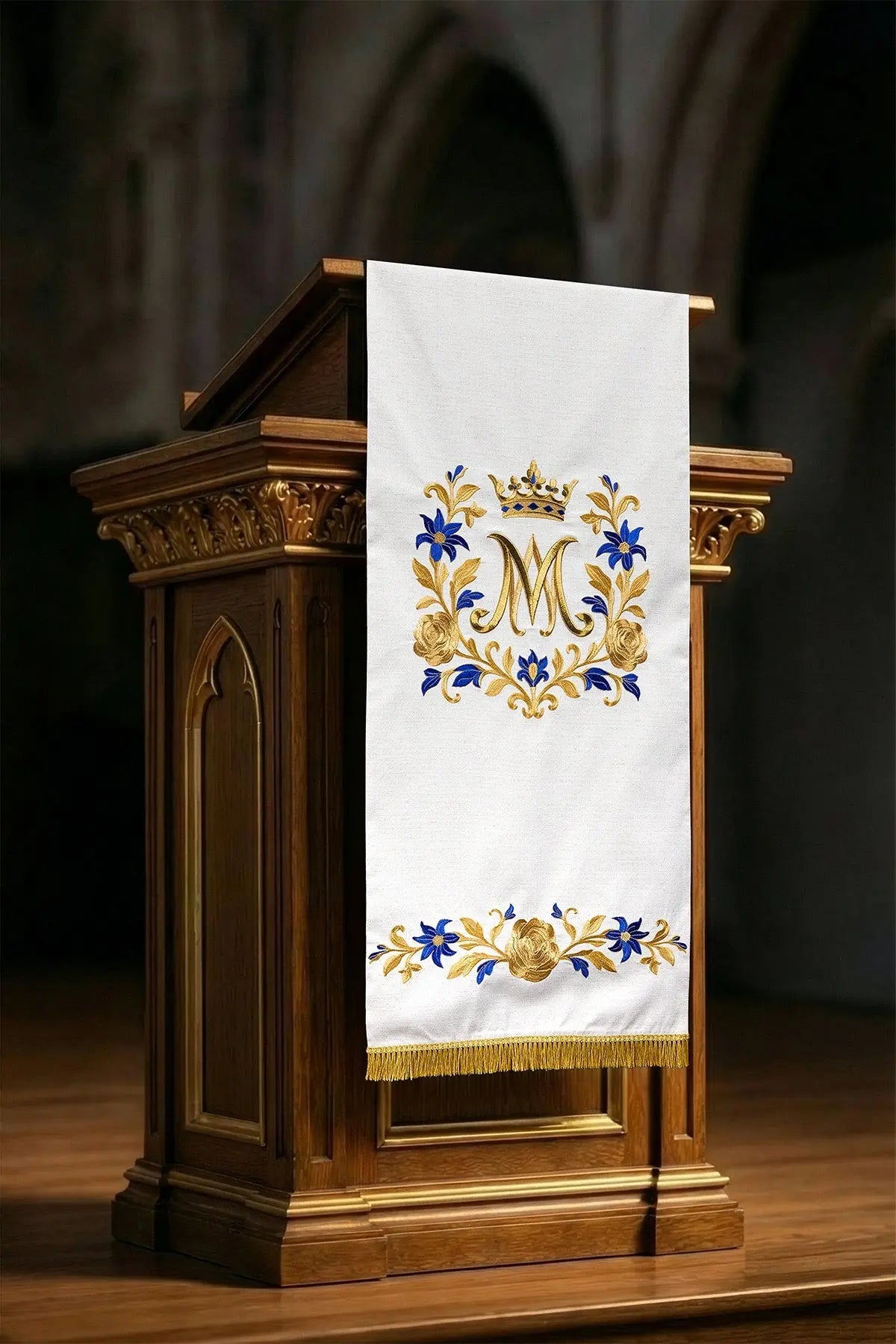 Funda para Atril Mariana con Monograma Coronado Bordado