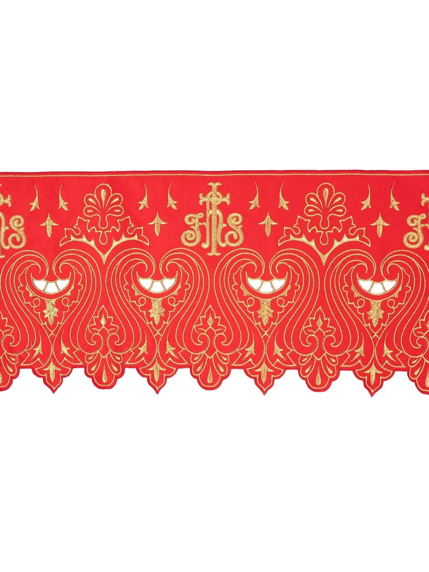 Metro con bordado frontal IHS Rojo