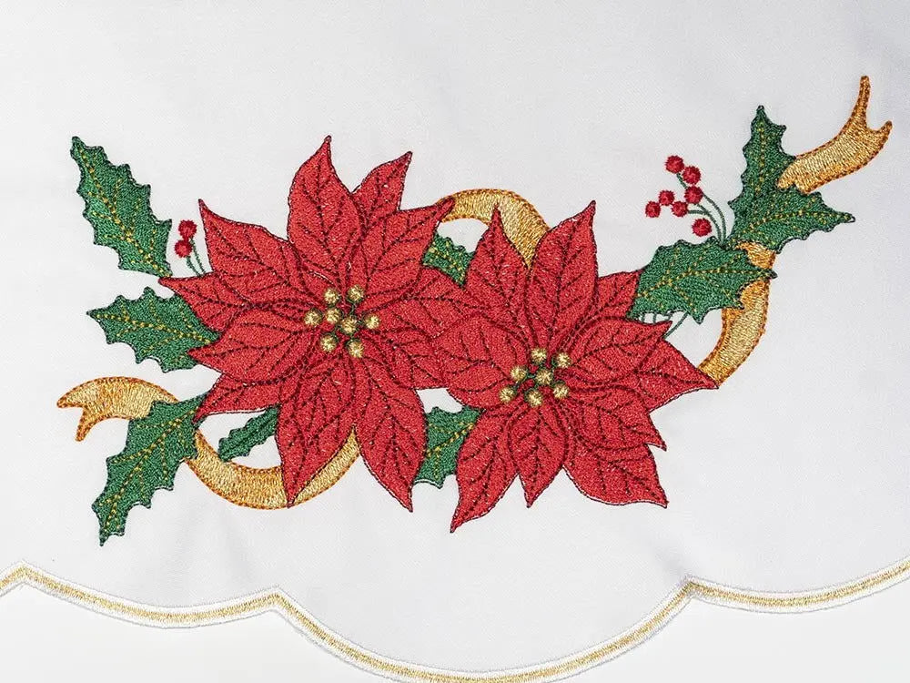 Altar tablecloth with embroidery of the Star of Bethlehem for Christmas