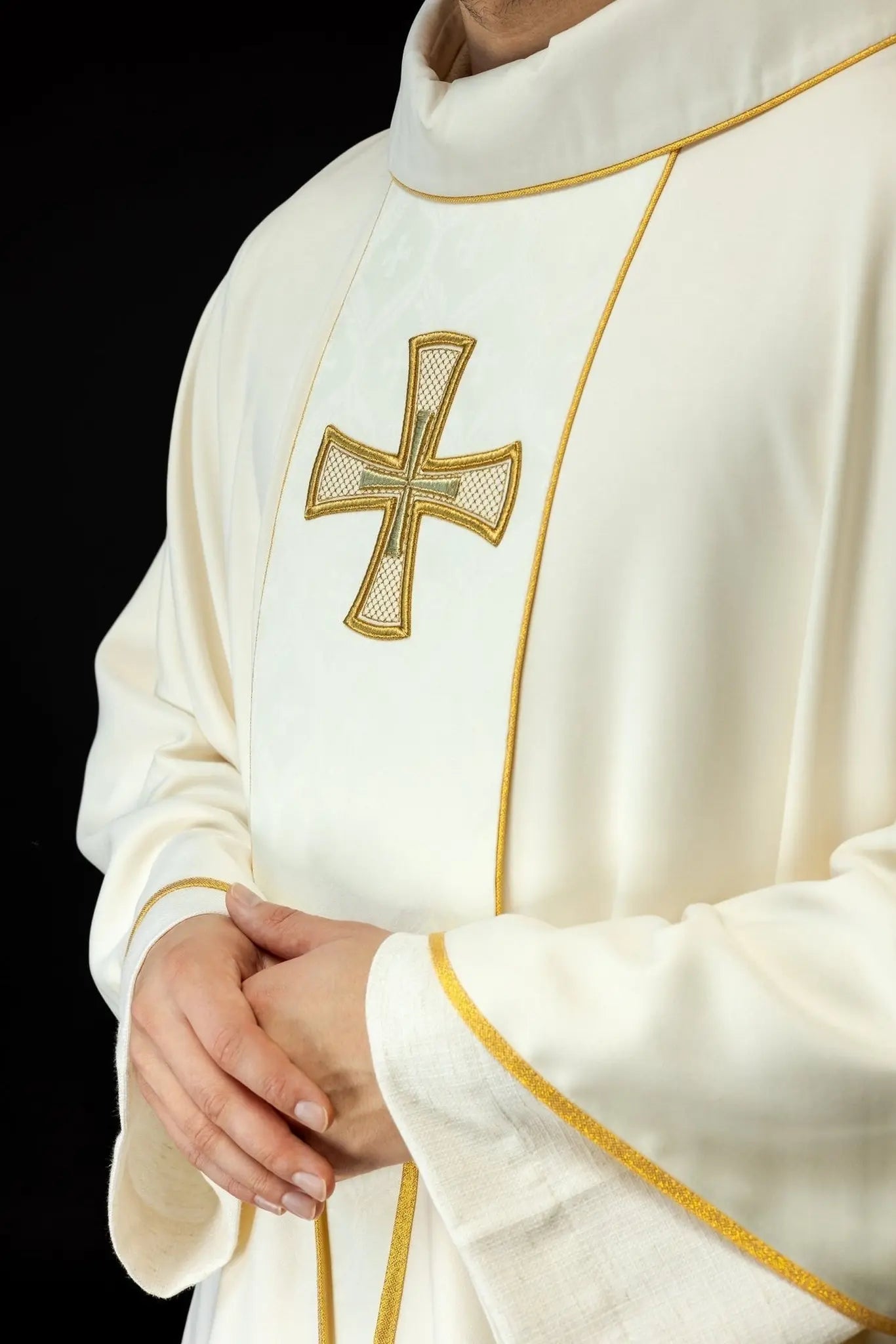 Chasuble Embroidered with a Band and Cross