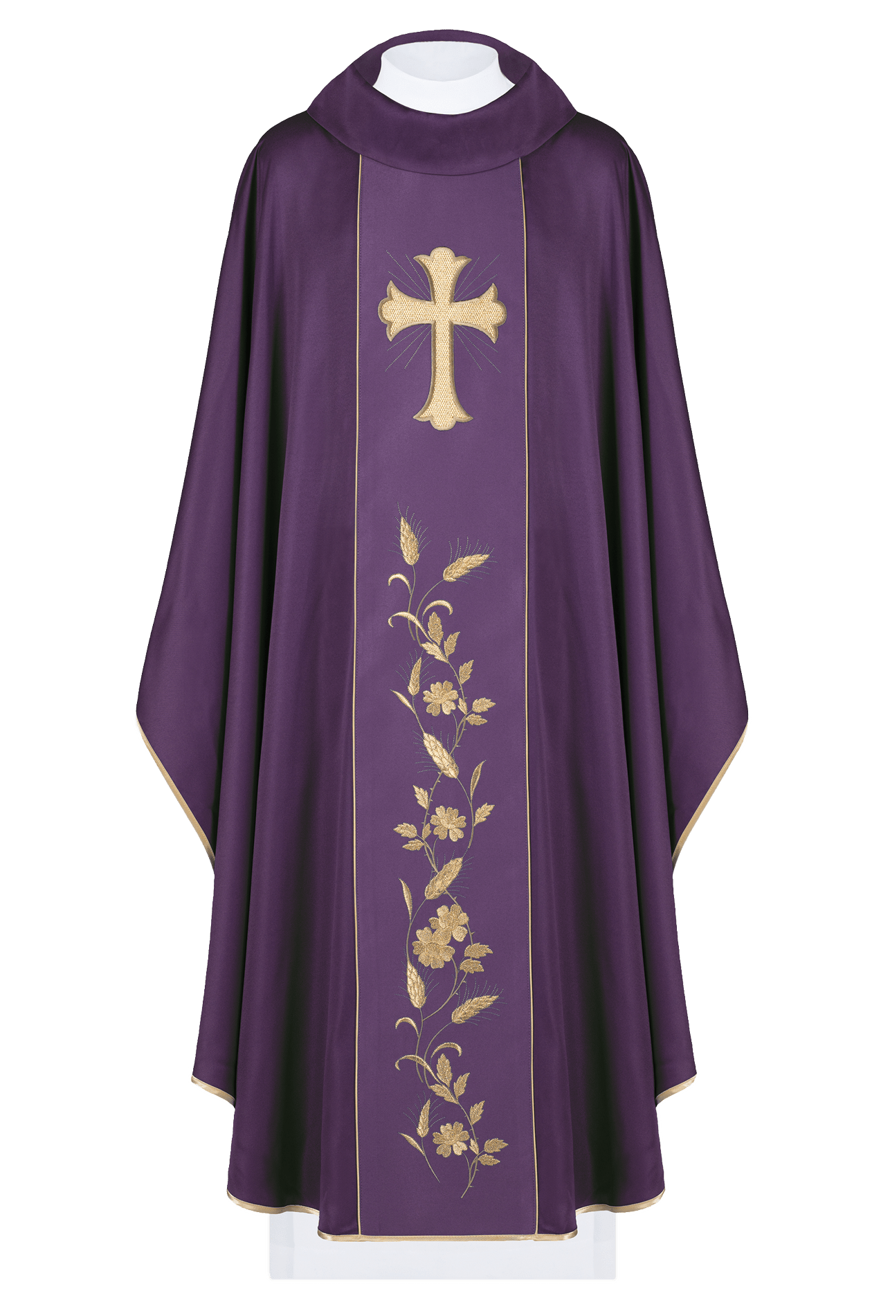 Ornat Krzyż i kłosy w kolorze Fioletowy