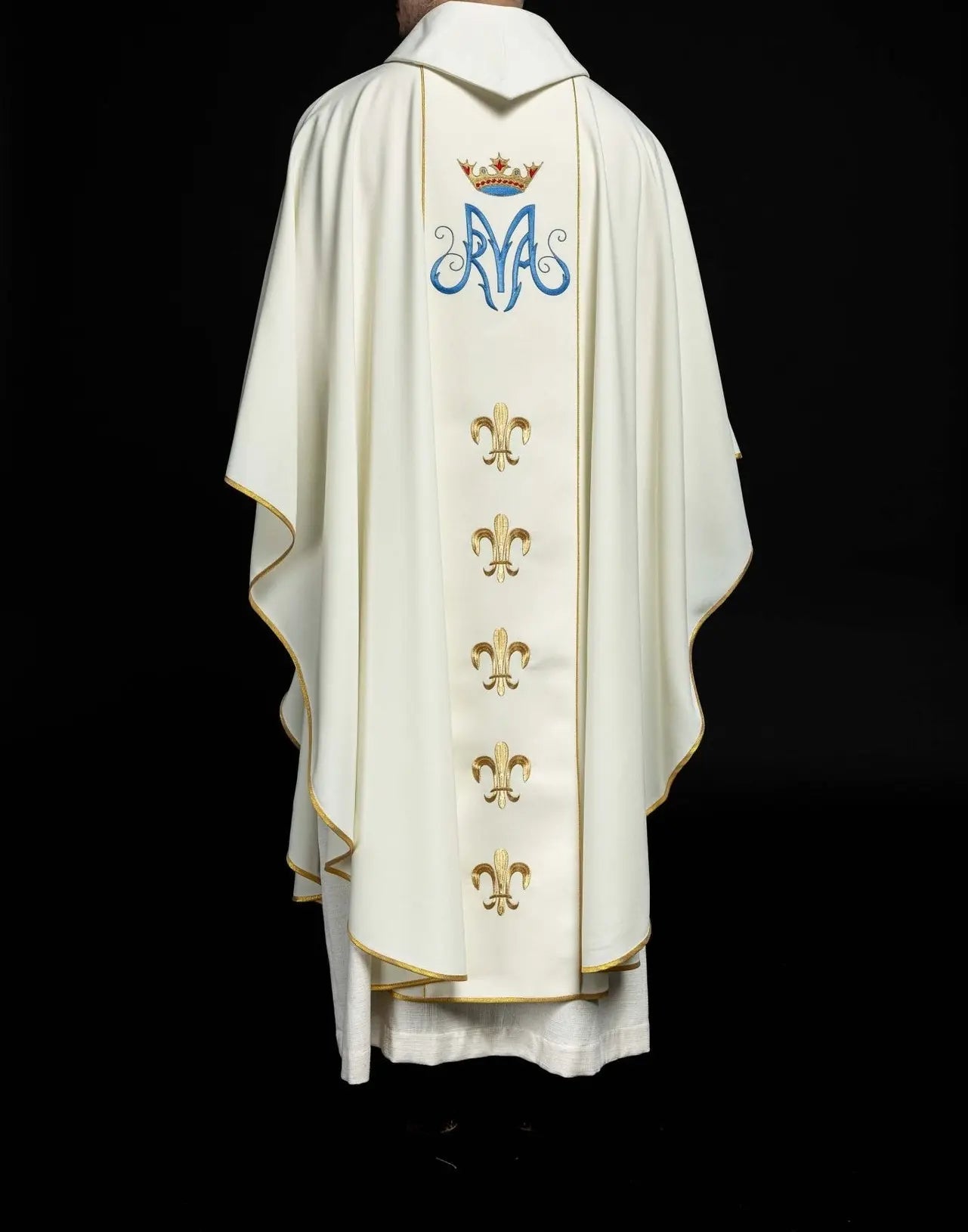 Chasuble of Our Lady of Czestochowa in ecru