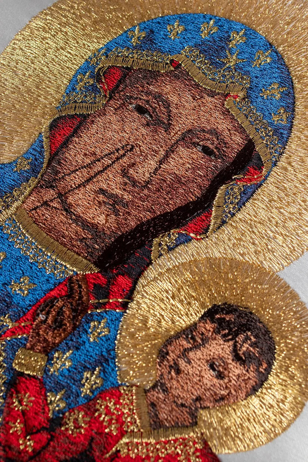 Chasuble of Our Lady of Czestochowa in ecru
