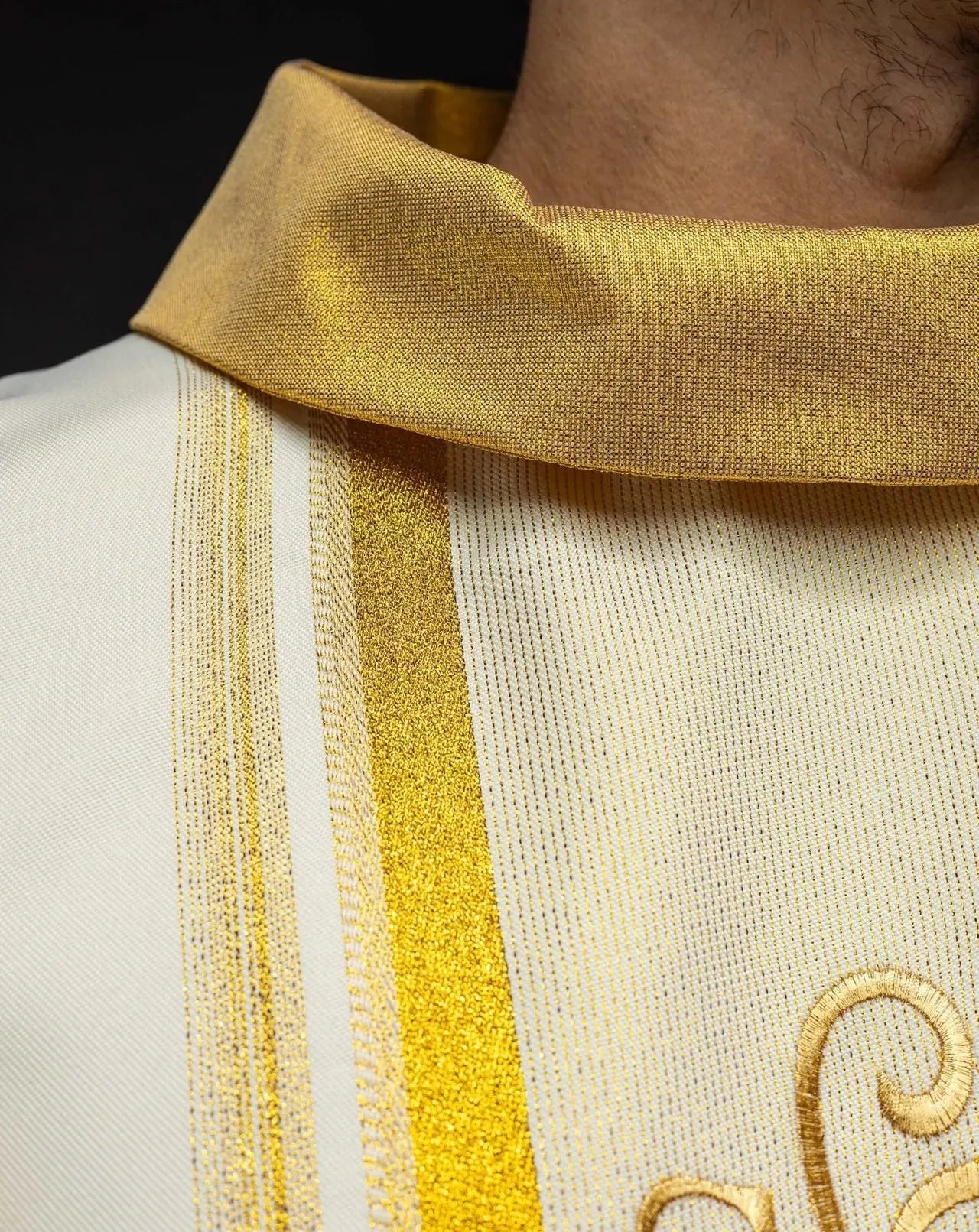 Chasuble with rich gilding and IHS motif