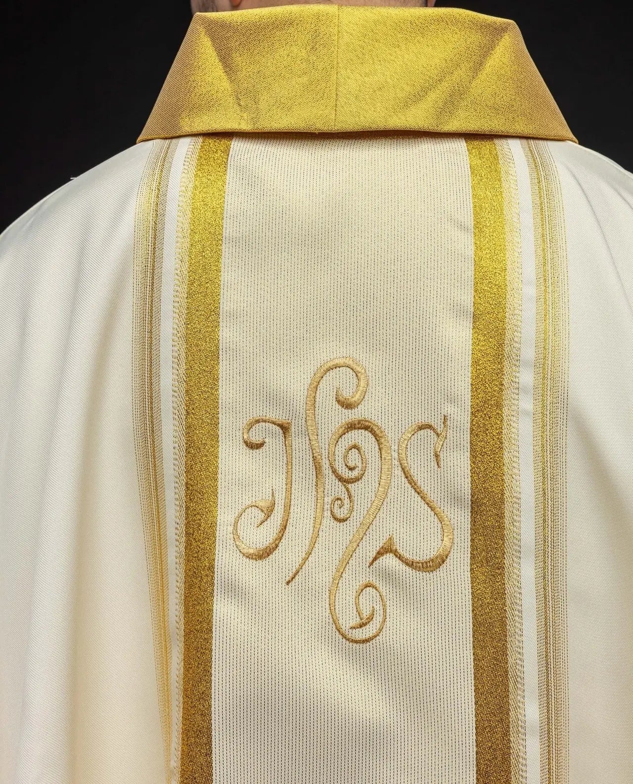 Chasuble with rich gilding and IHS motif
