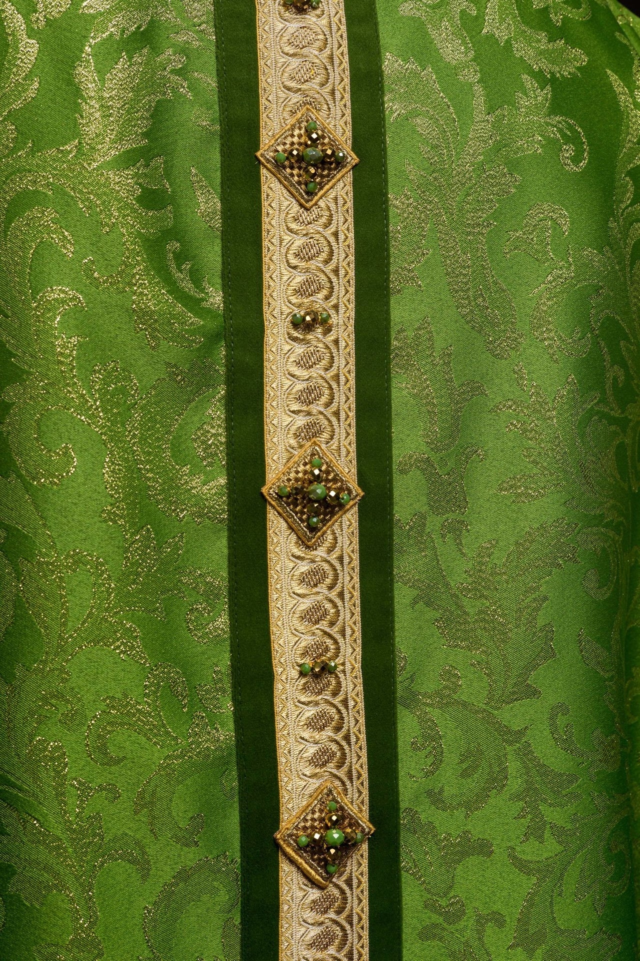 Ręcznie wykonany ornat z naturalnymi kamieniami Handmade 7003