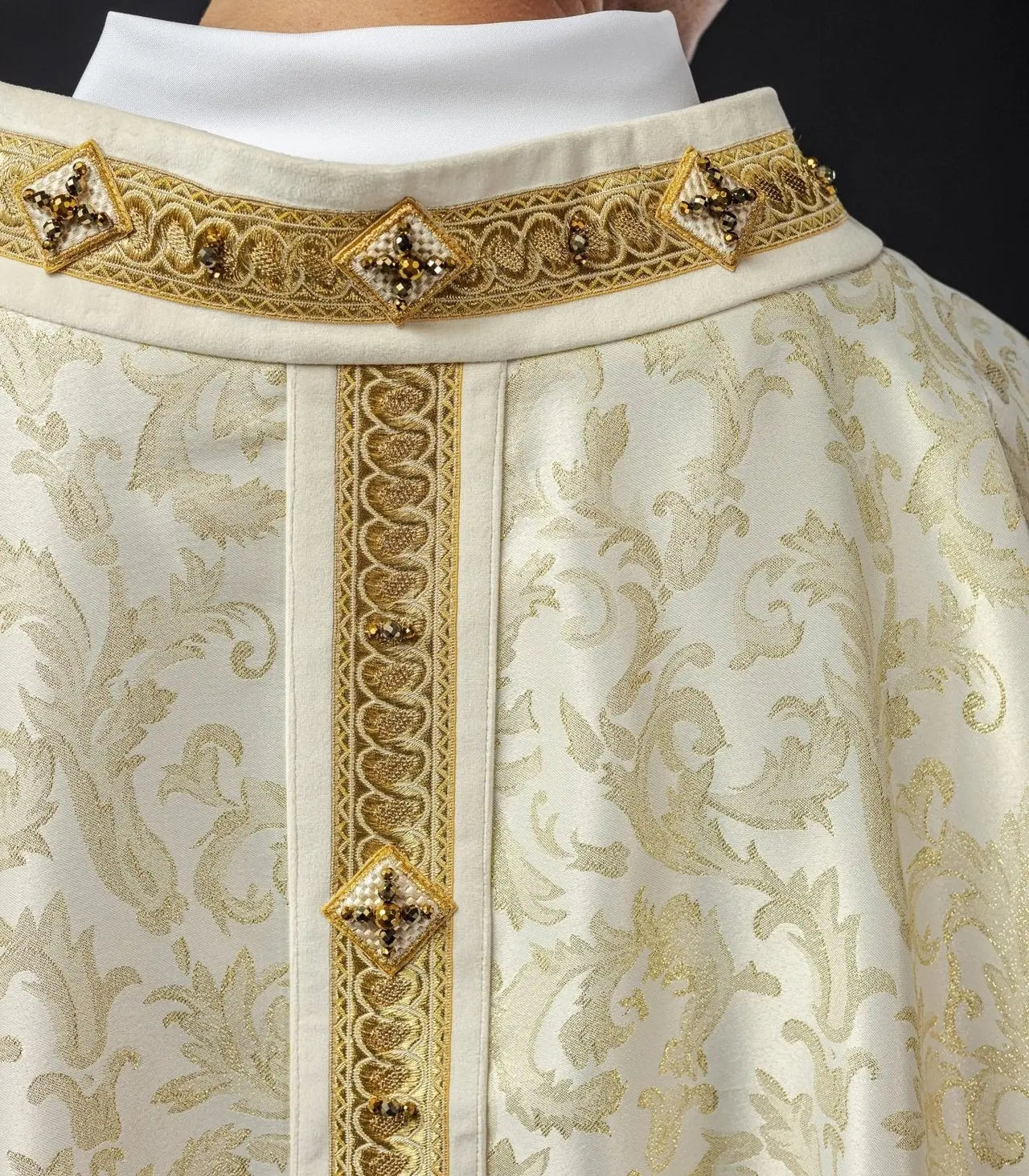 Handmade Chasuble with Natural Stones – Handmade 7003 Collection