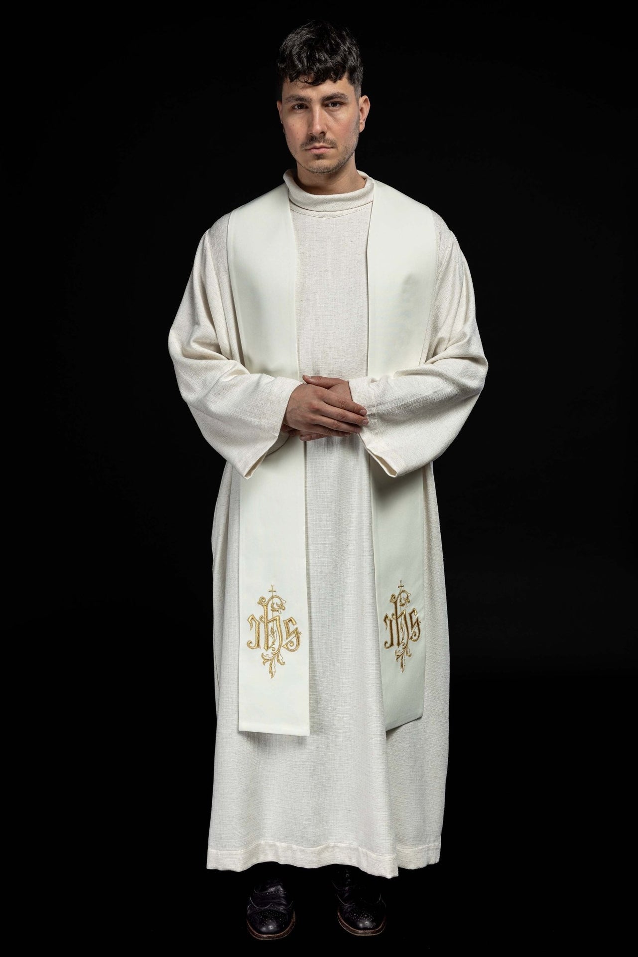 Stuła haftowana IHS