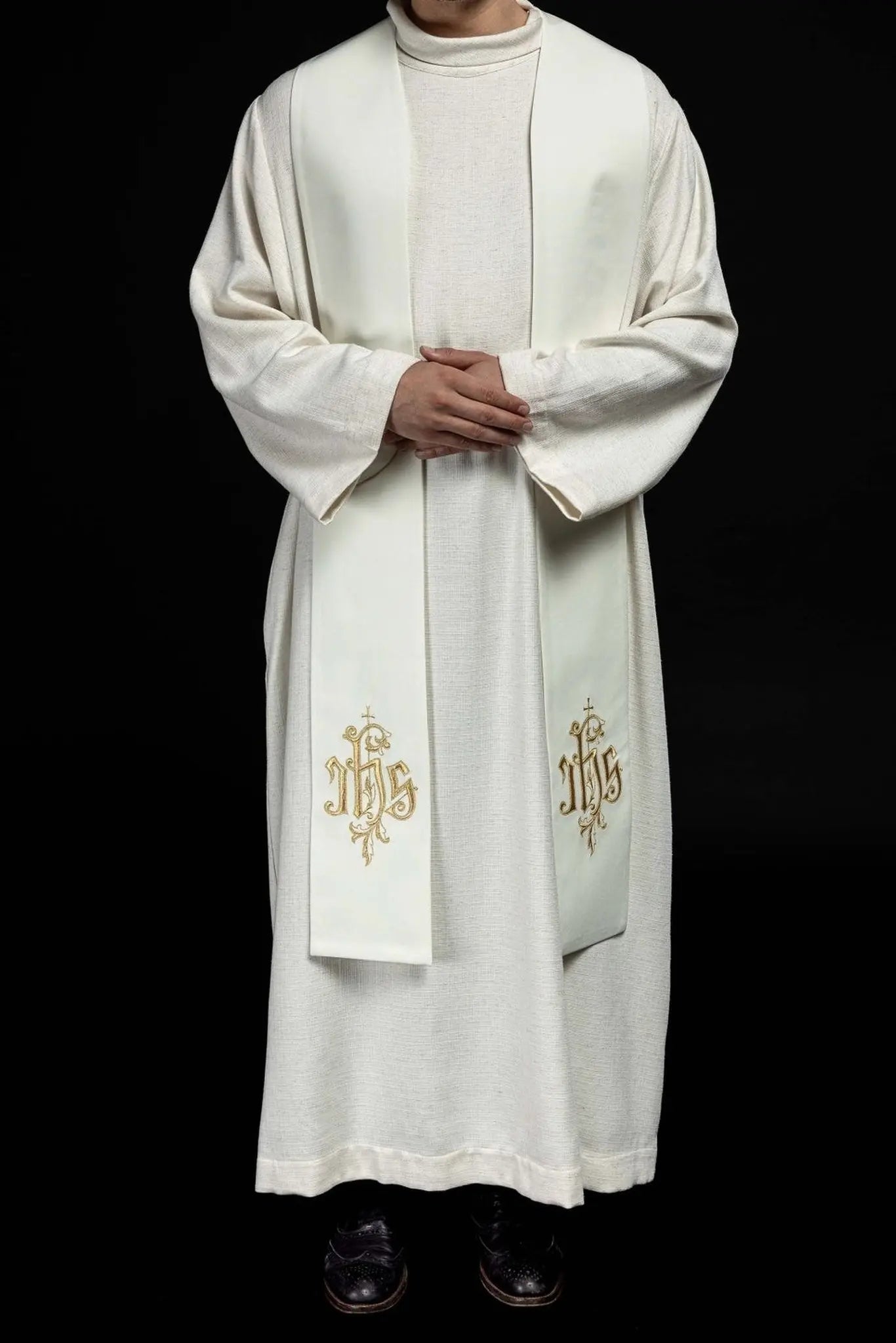 IHS embroidered stole