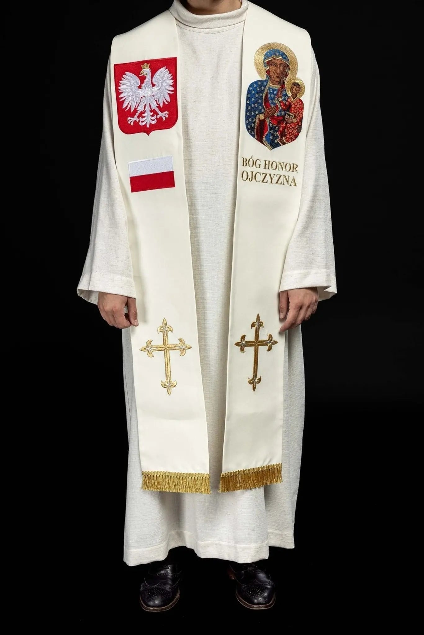 Estola bordada Nuestra Señora de Czestochowa