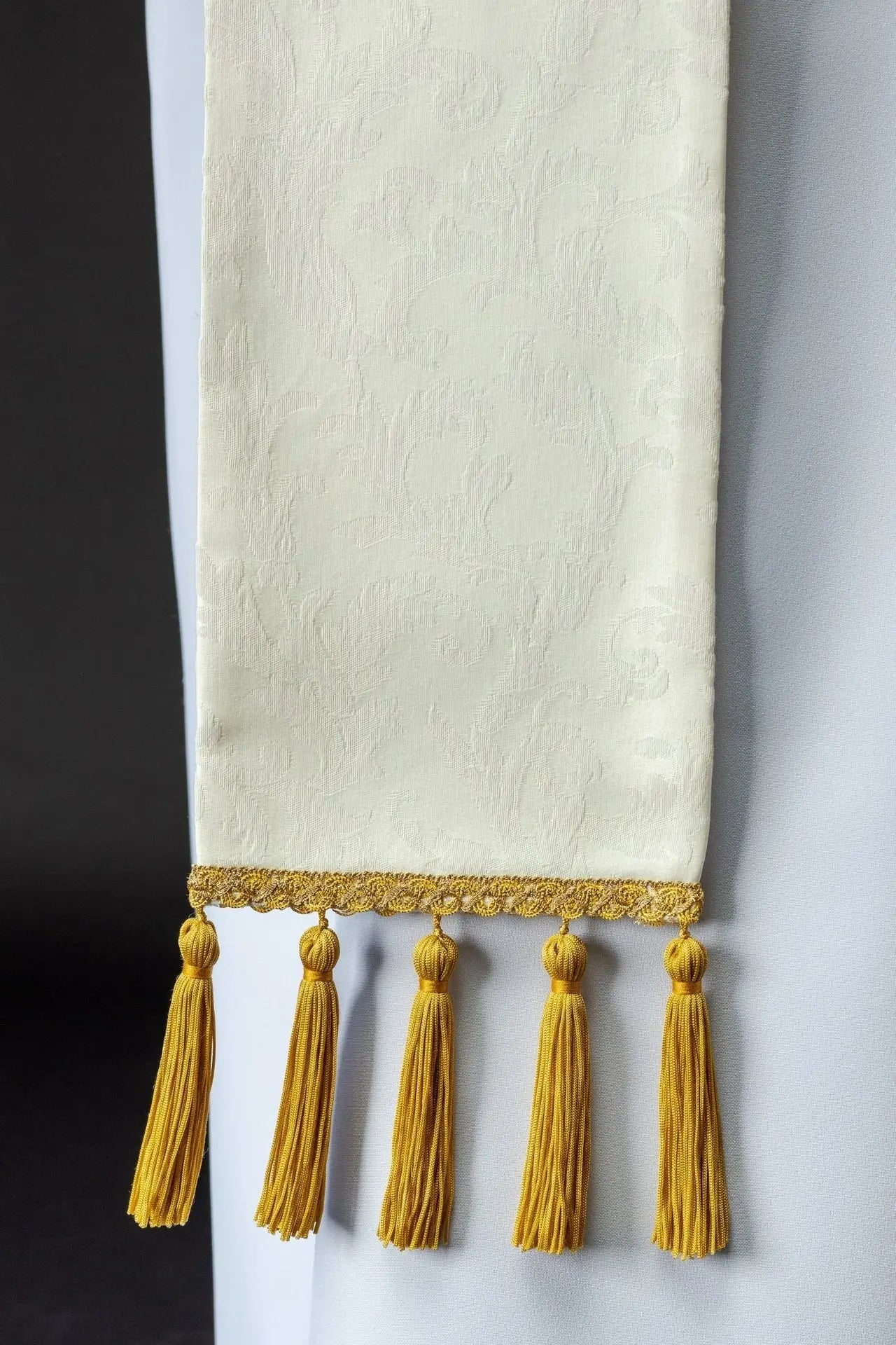 Easter lamb stole sewn on decorative fabric