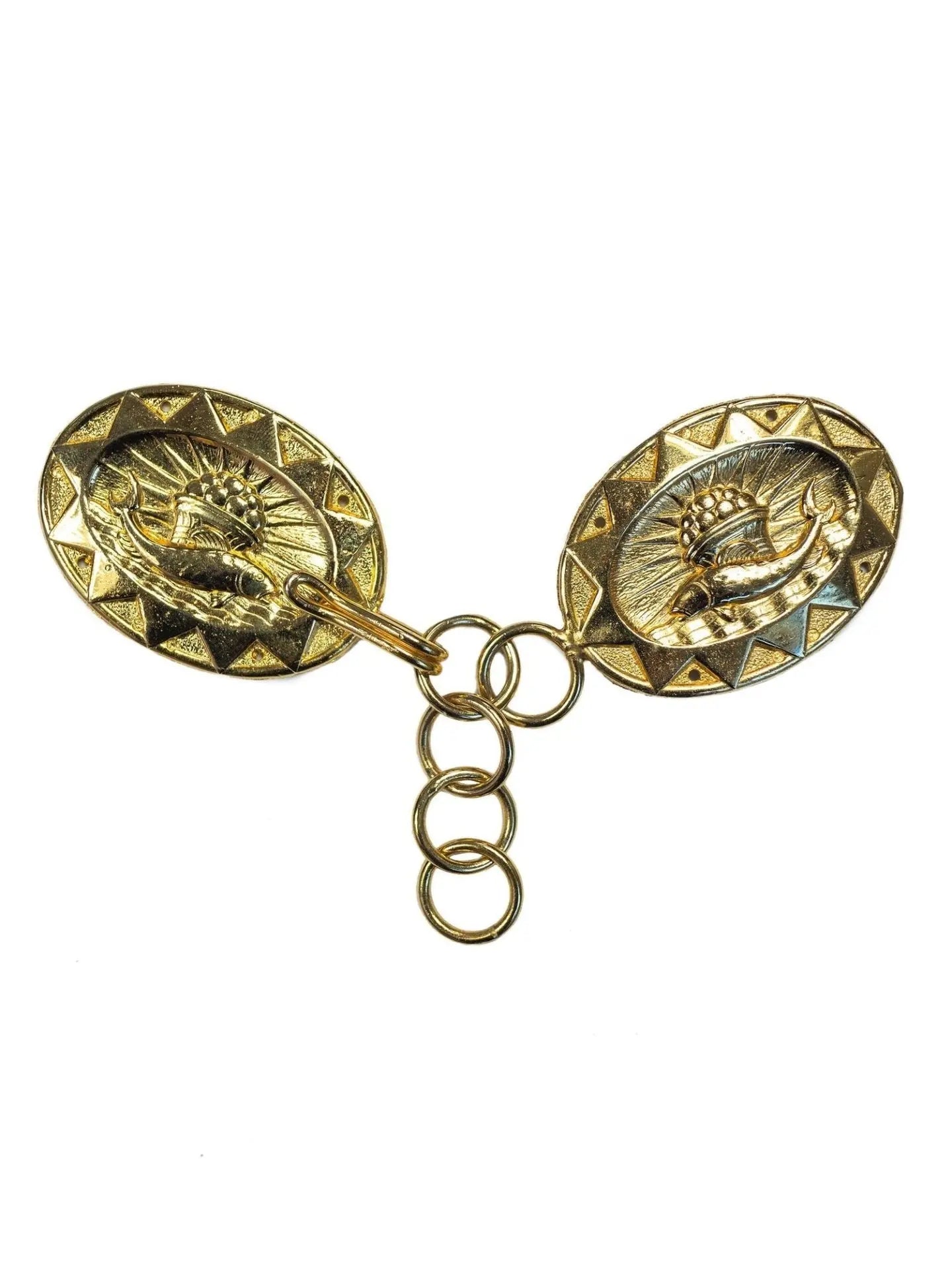 Broche para capa y velo con símbolo de pez