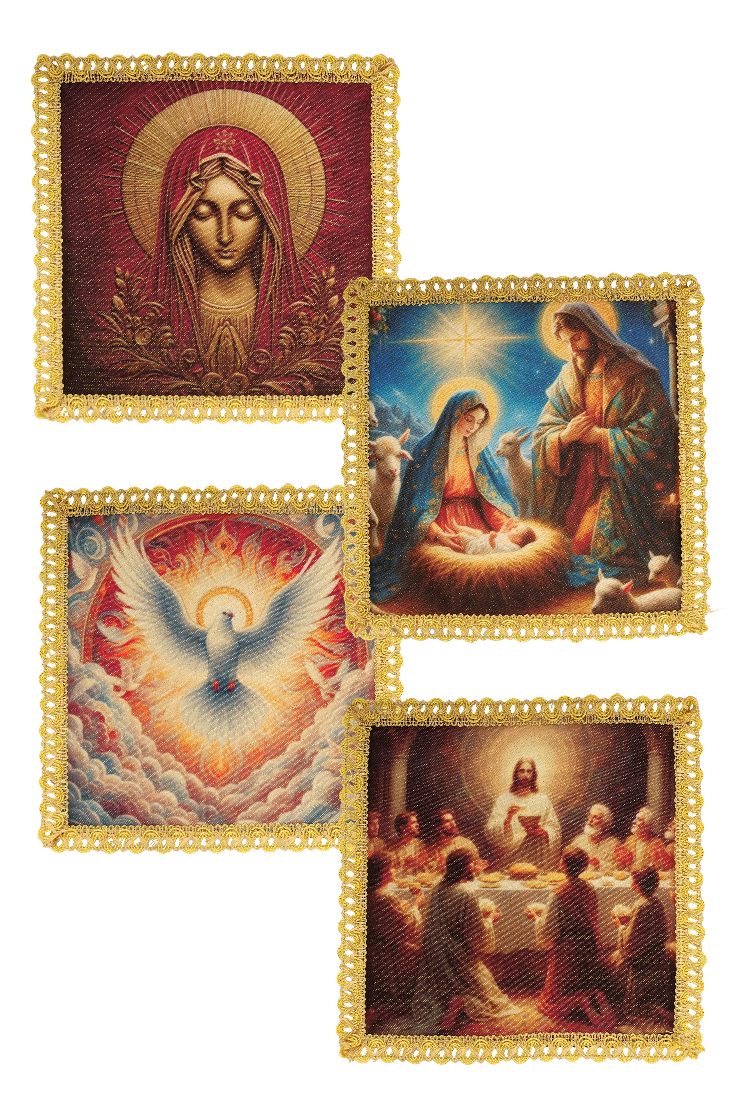 Juego de cuatro estacas para diversas celebraciones litúrgicas