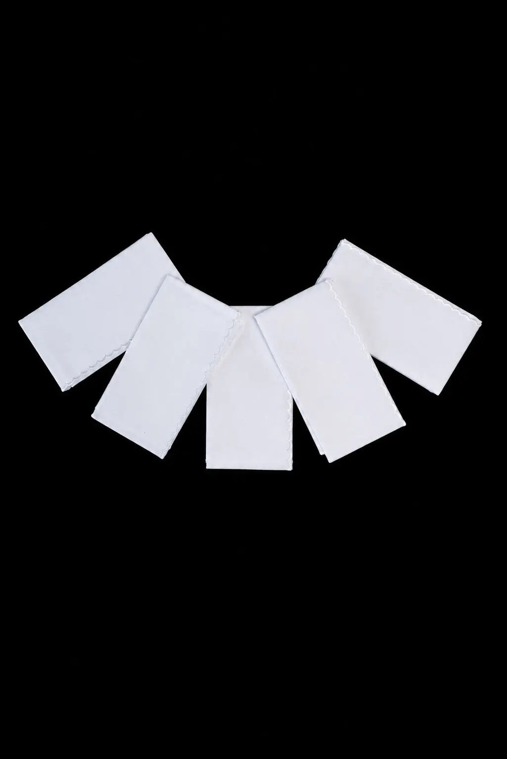 Juego de 5 manutergios litúrgicos blancos