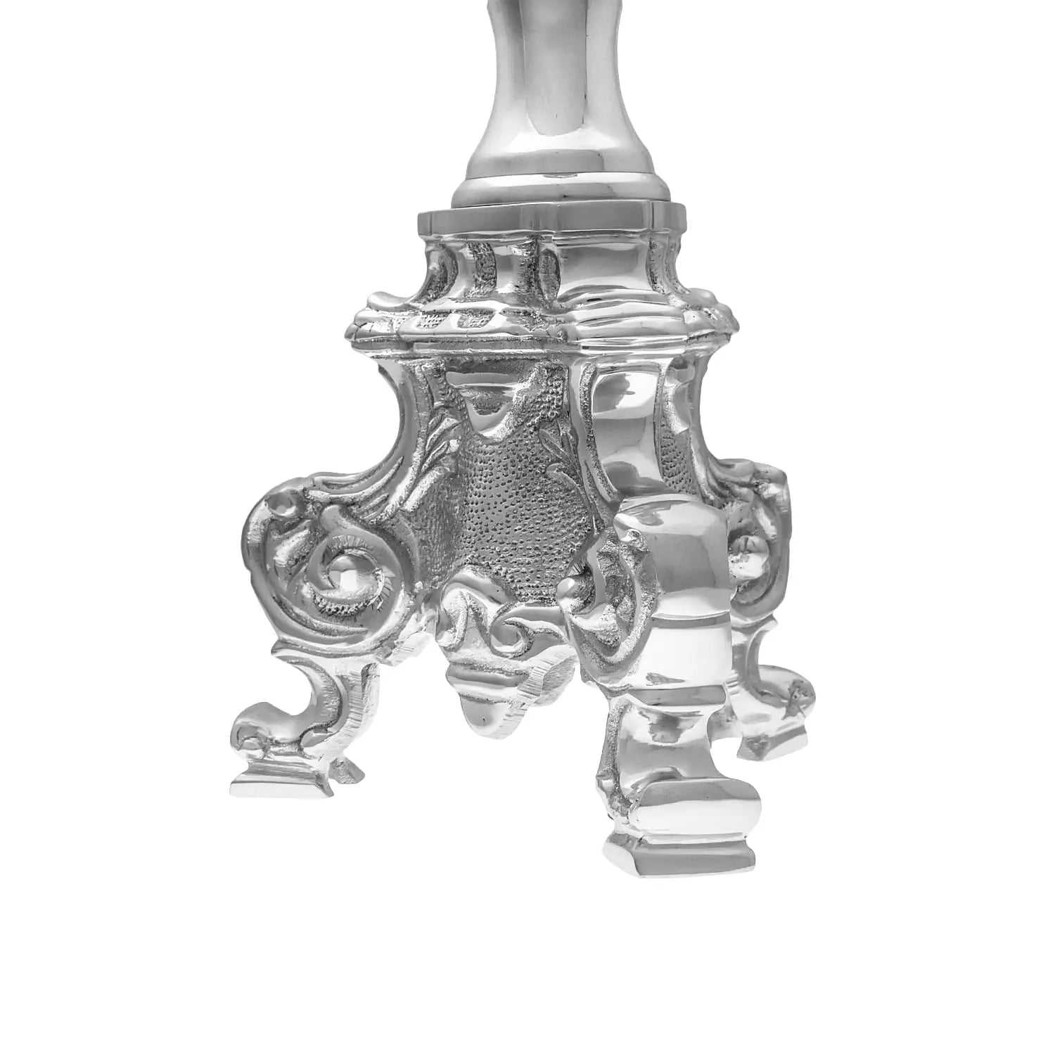 Candelabro de latón niquelado – 60 cm