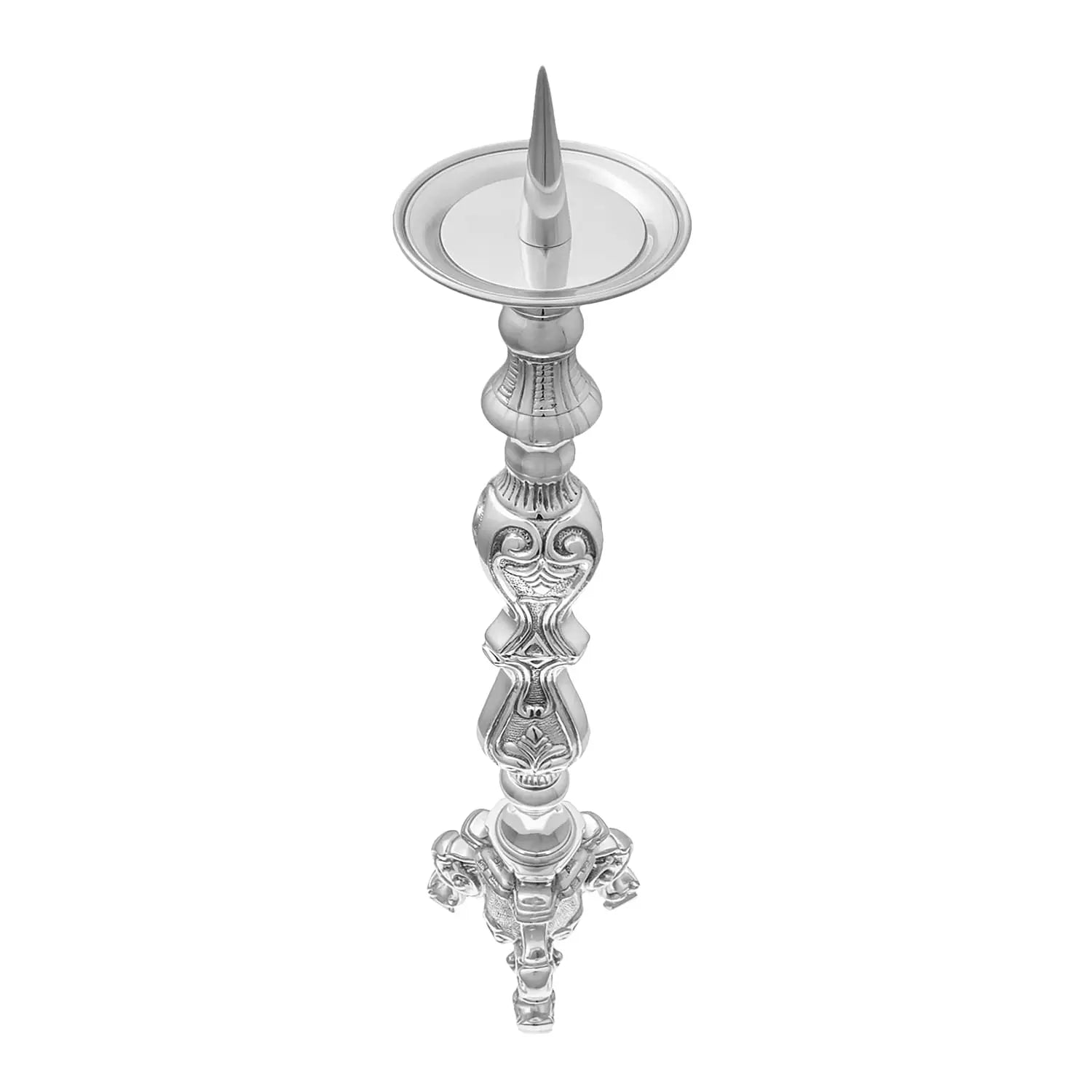 Candelabro de latón niquelado – 60 cm