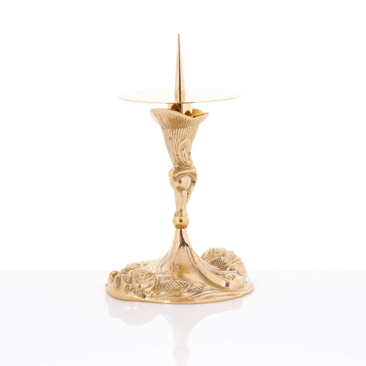 Candelabro de latón ornamentado – 14 cm